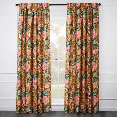 Nimer Gold/Multi Curtain - Custom