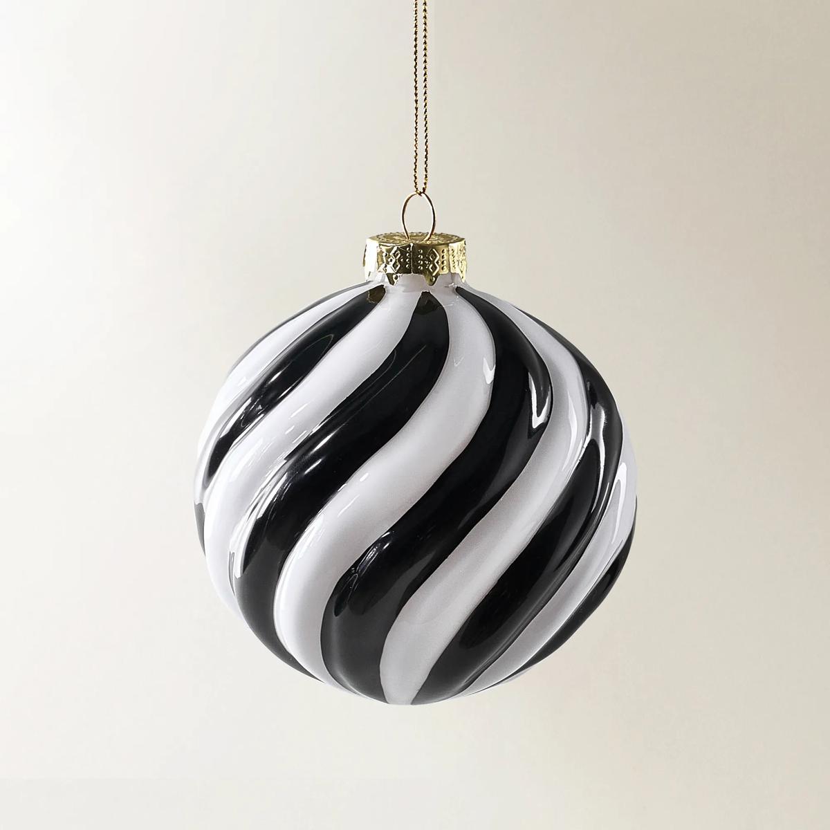Swirl Stripe Ornament - Set of 6