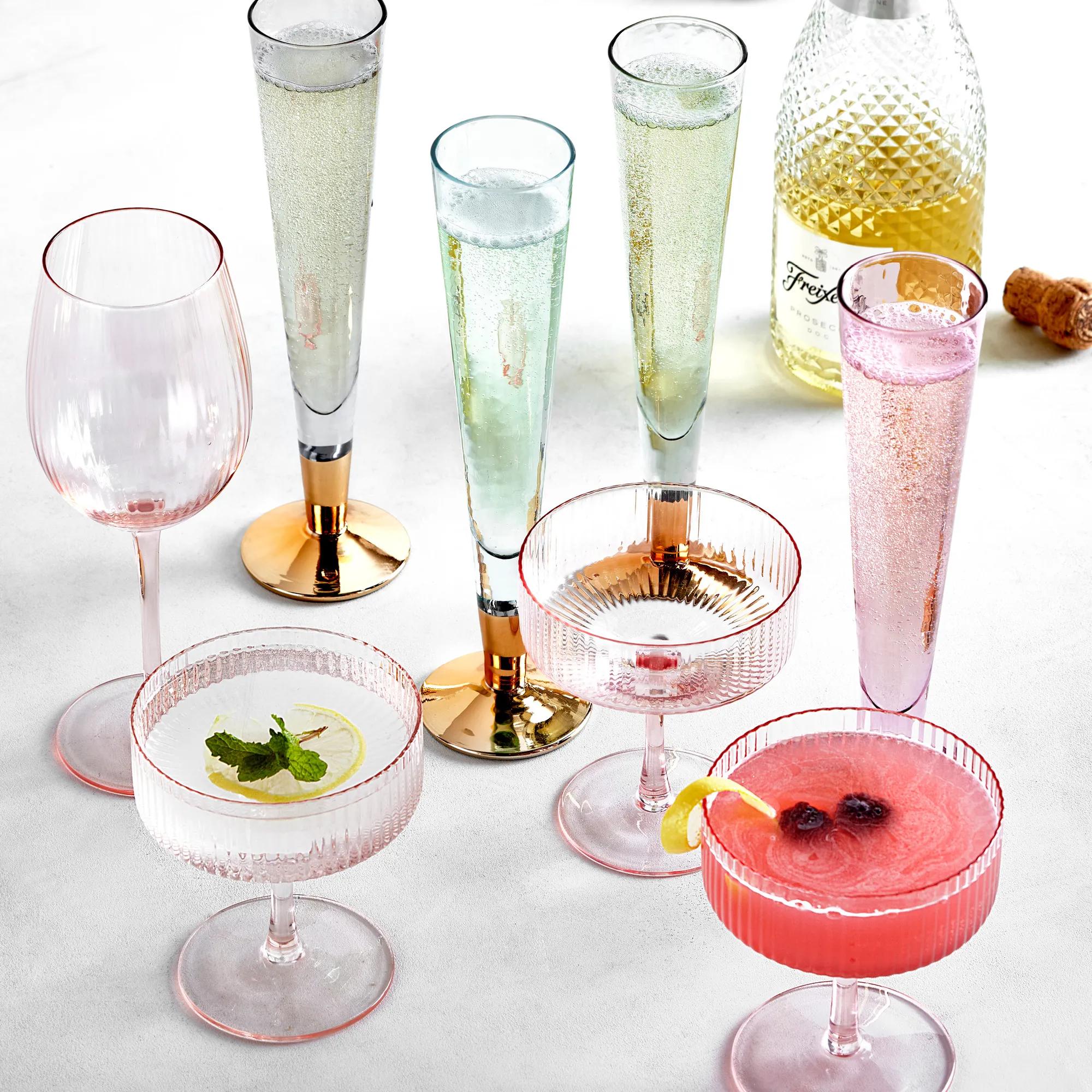 Chloe Glassware Sets - Blush