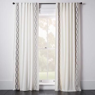 Chloe Velvet Geometric Curtain - Custom