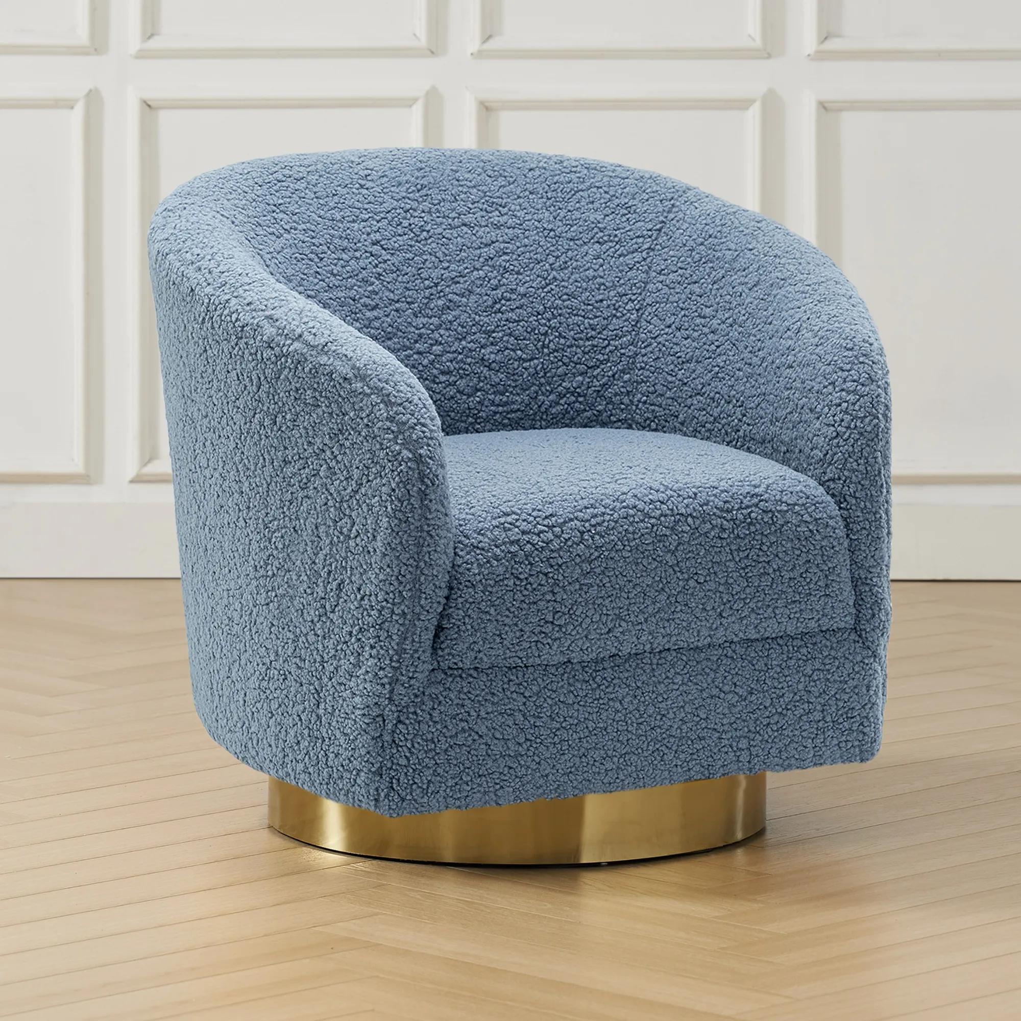 Victoria Swivel Chair - Blue