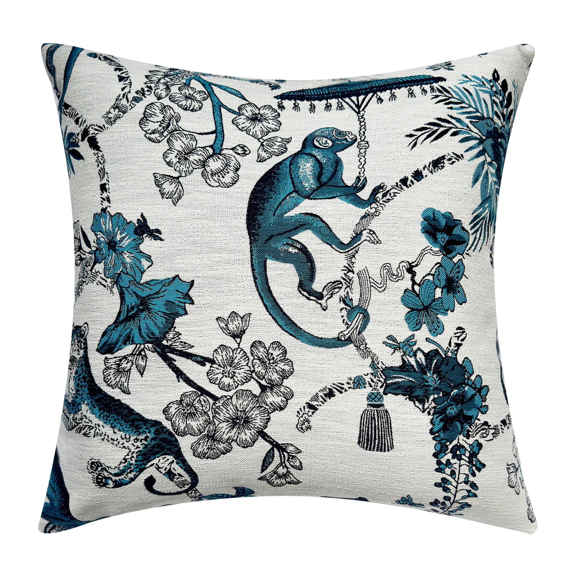 Monkey Pillow 20" - Teal