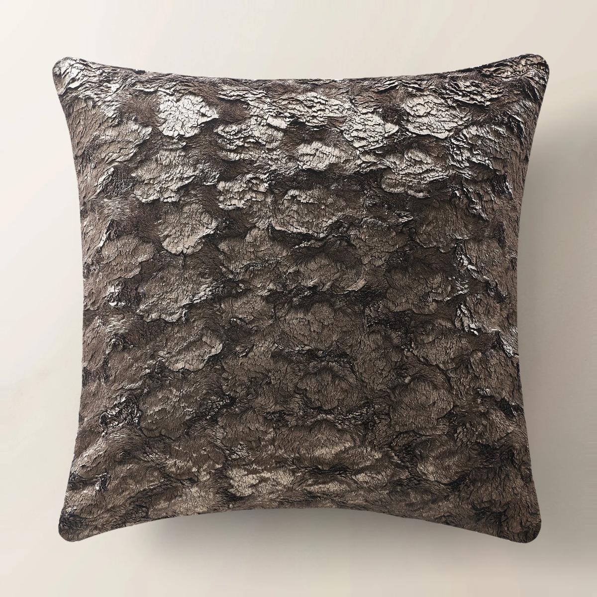 Celeste Metallic Fur Pillow 22" - Bronze