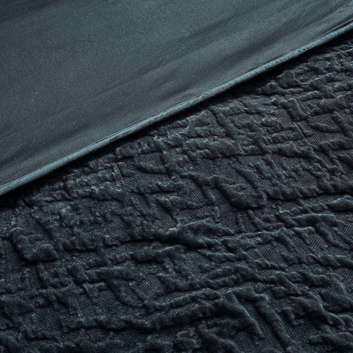 Madera Velvet Coverlet Set - Midnight Blue