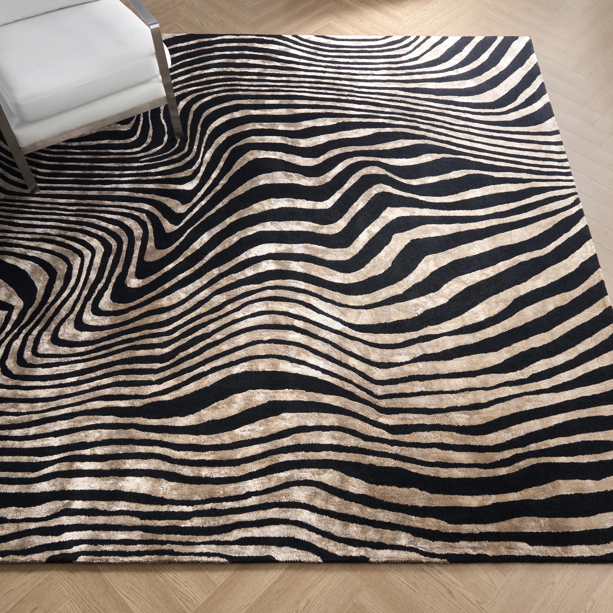 Abstract Zebra Rug