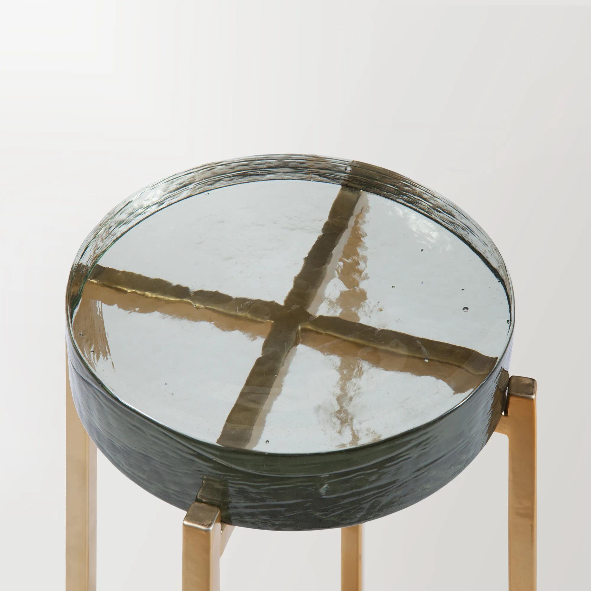 Laine Accent Table - Brass