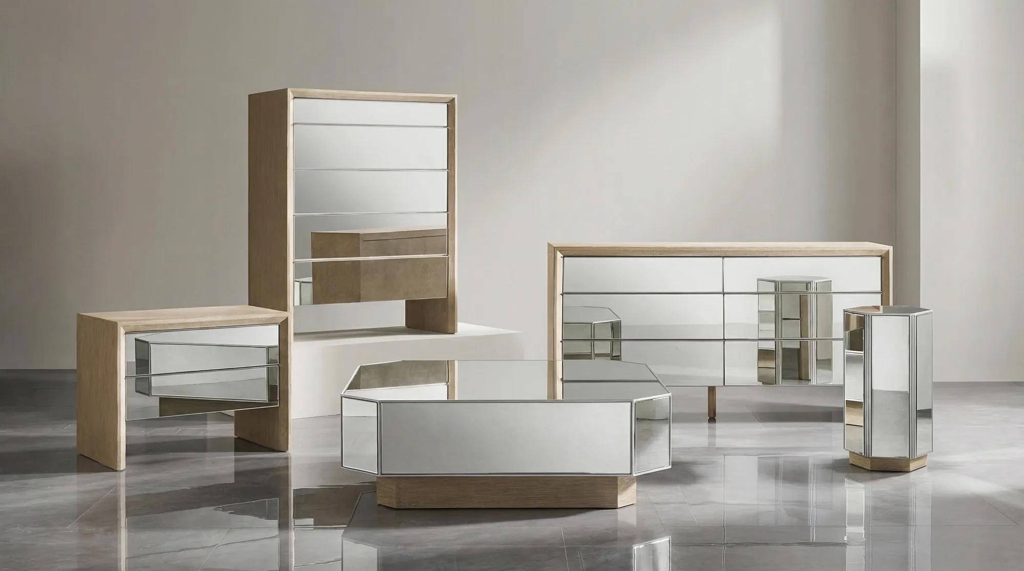 Glimmer Mirrored Nightstand (32
