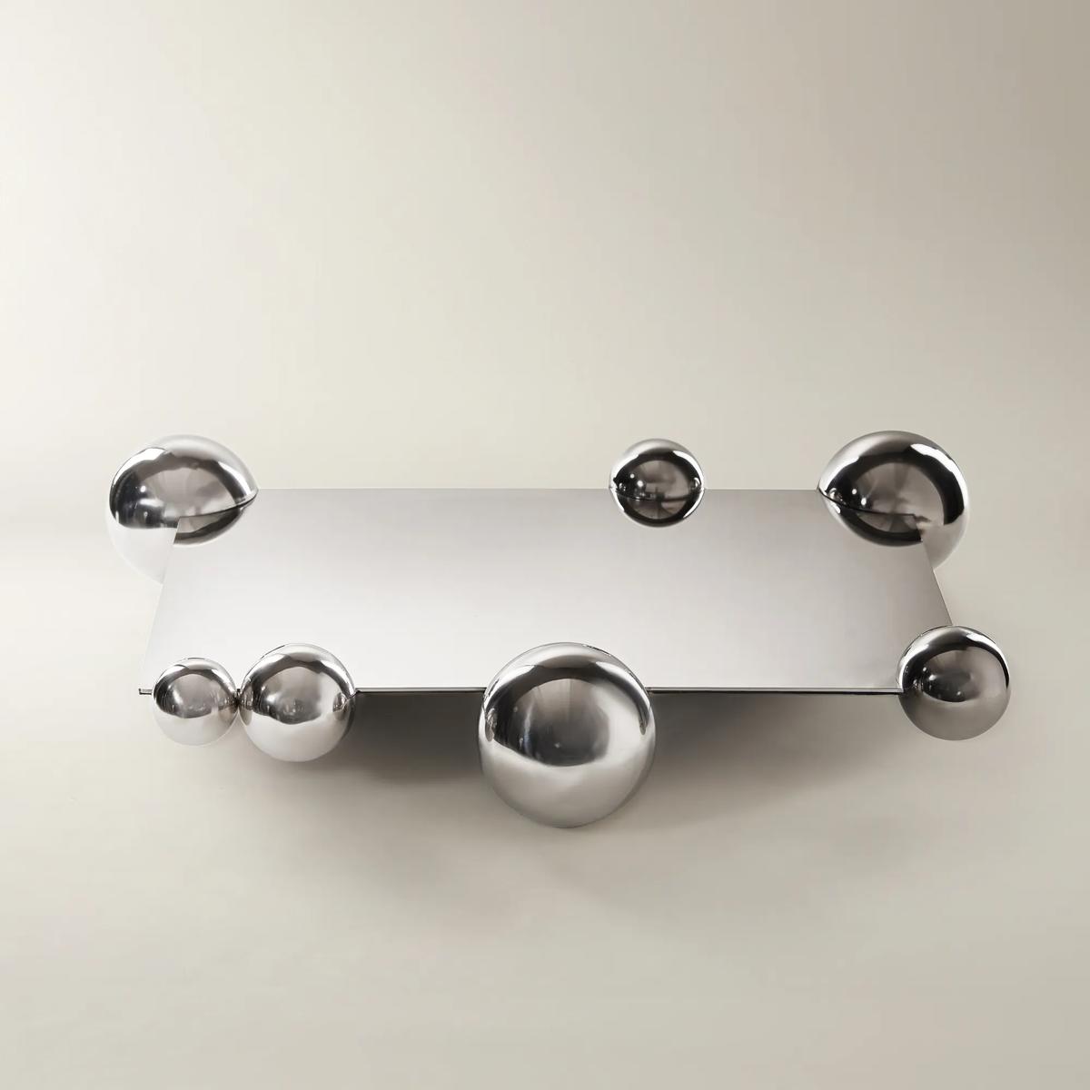Chrome Bubble Serving Tray