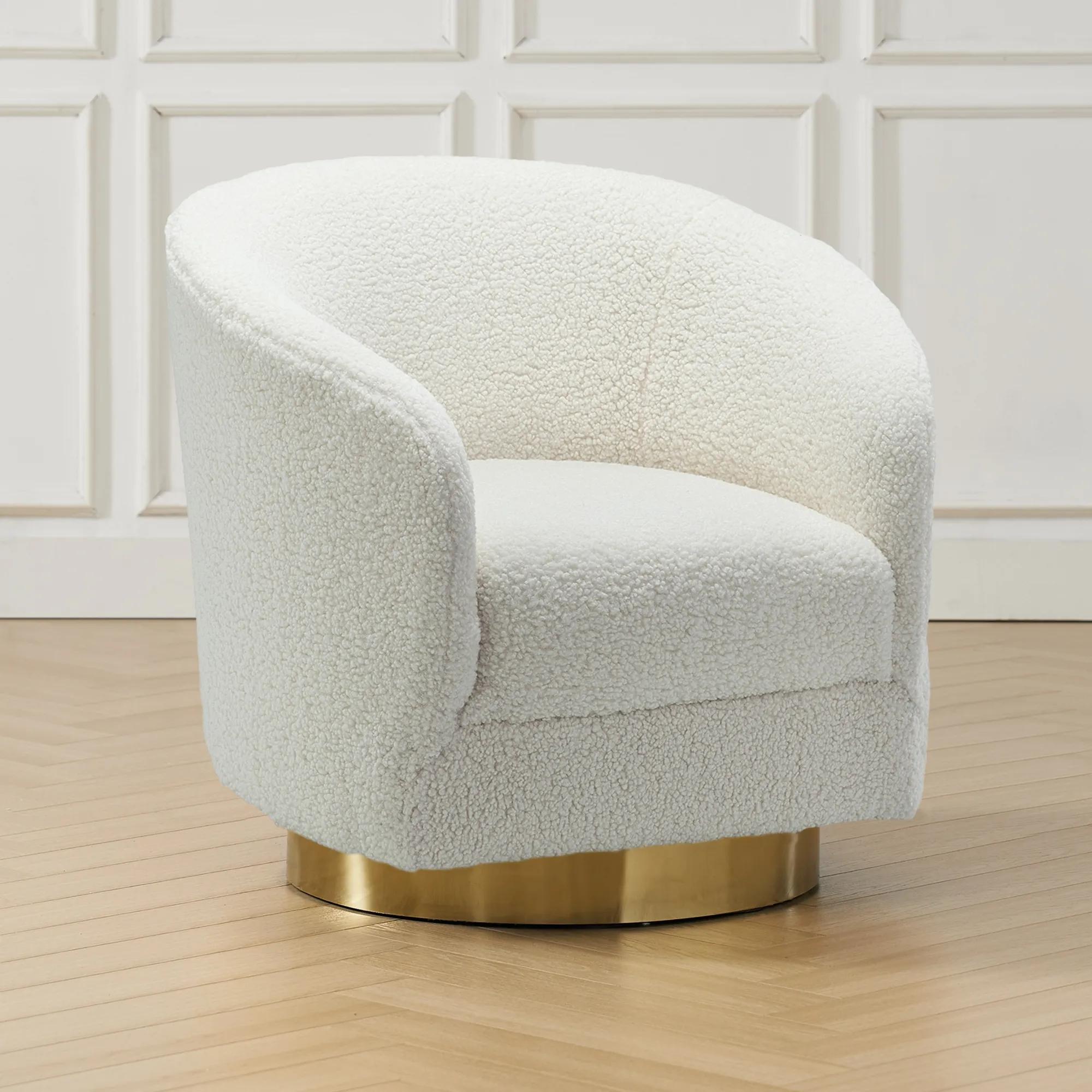Victoria Swivel Chair - Ivory