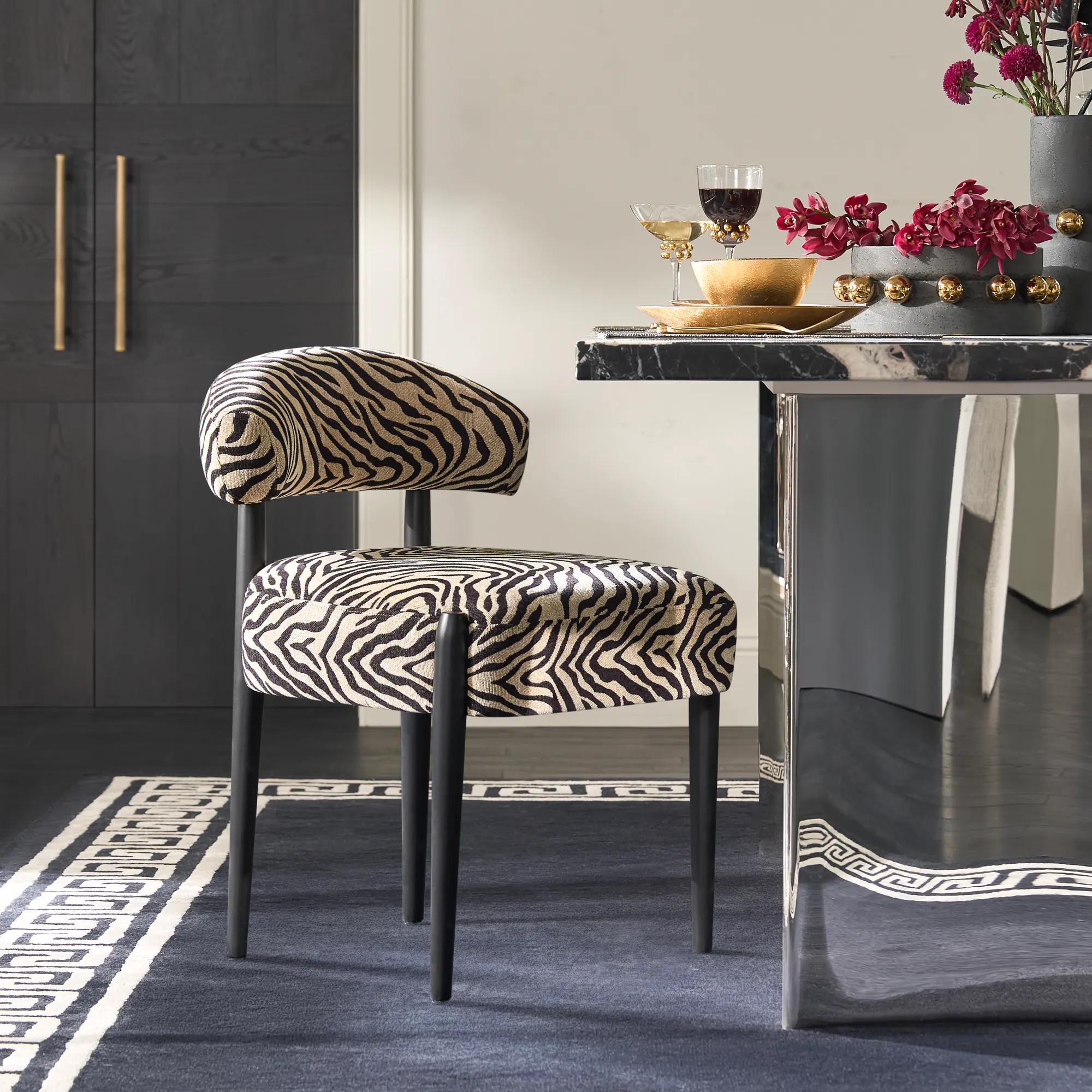 Anna Dining Chair - Zebra - Set of 2