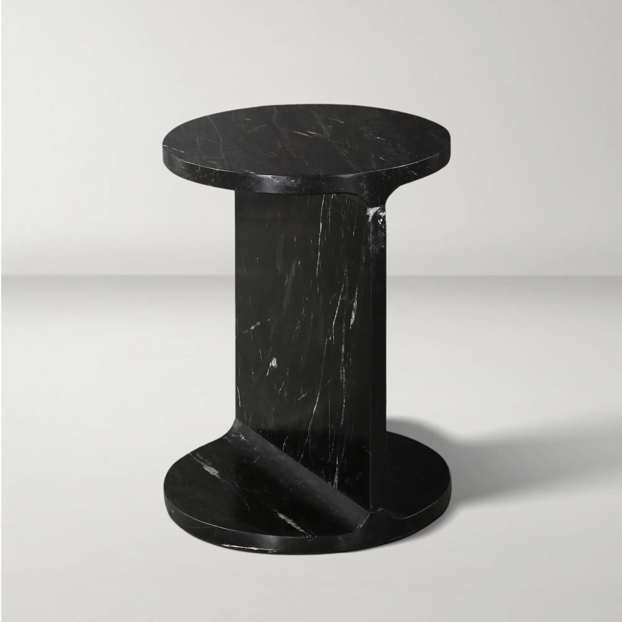 Emmett Black Accent Table - Black