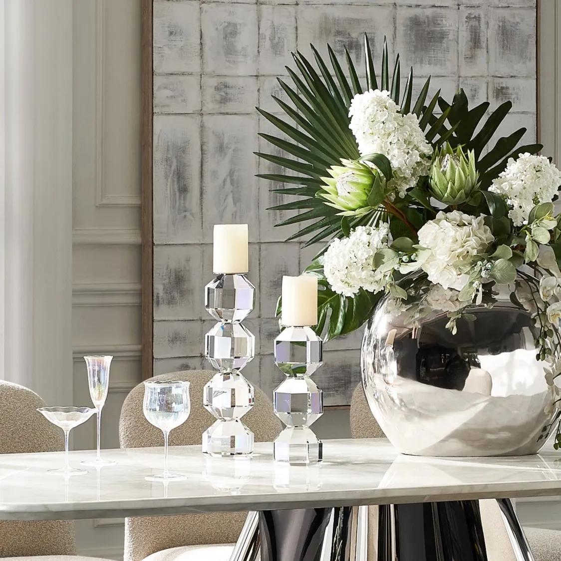 Chiaro Crystal Pillar Holder