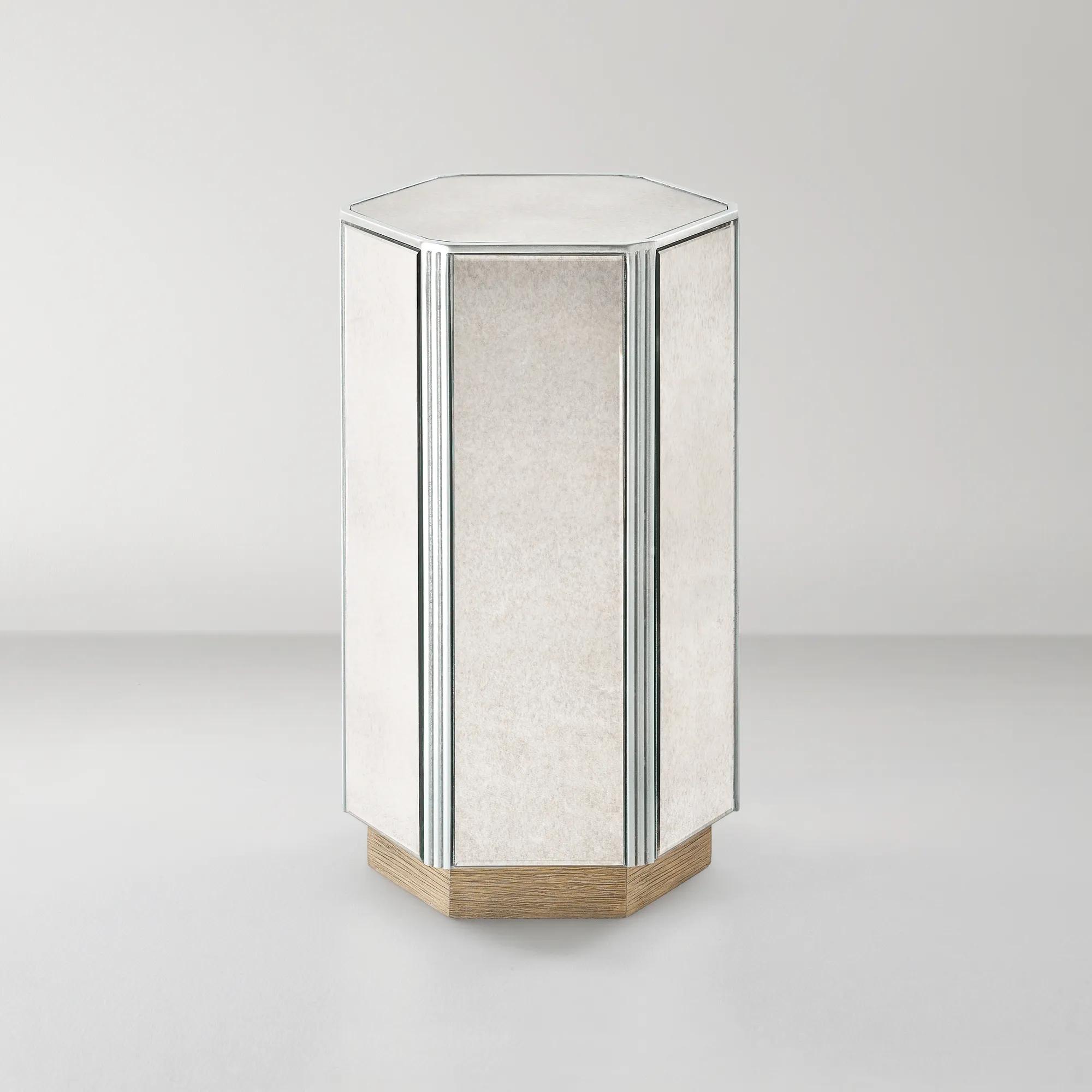 Glimmer Mirrored Side Table