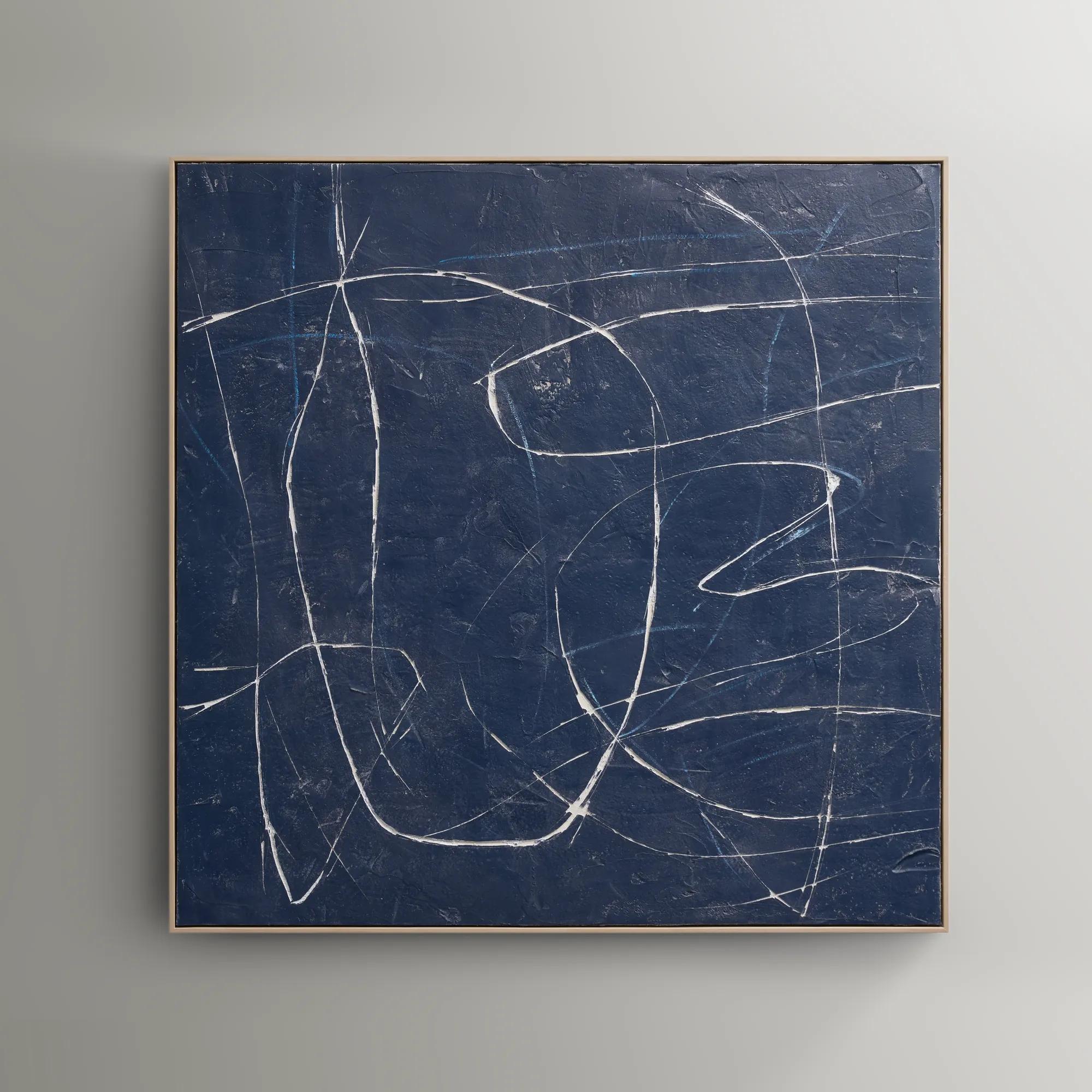 Almost Midnight Painting - Blue