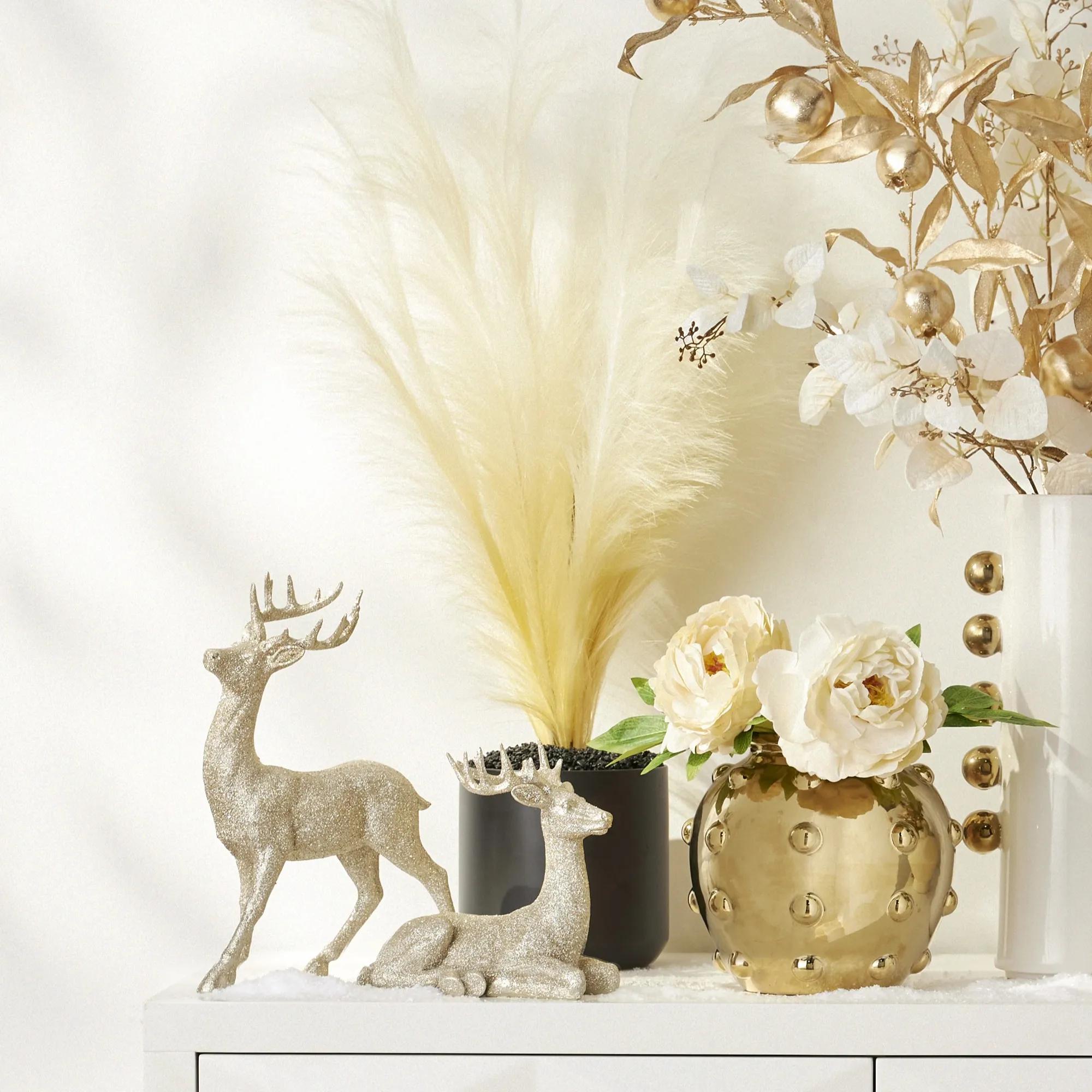 Majestic Deer Champagne Resin 8"