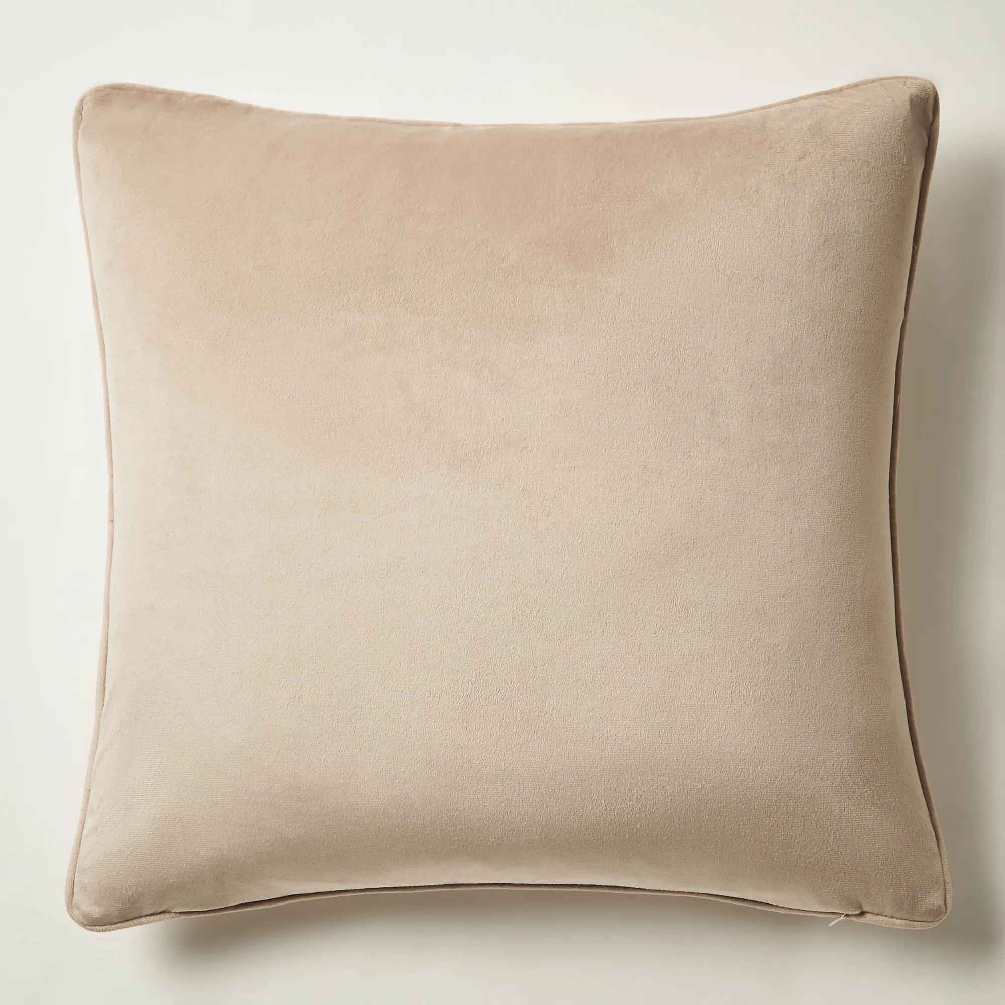 Wavy Zebra Pillow 22" - Tan