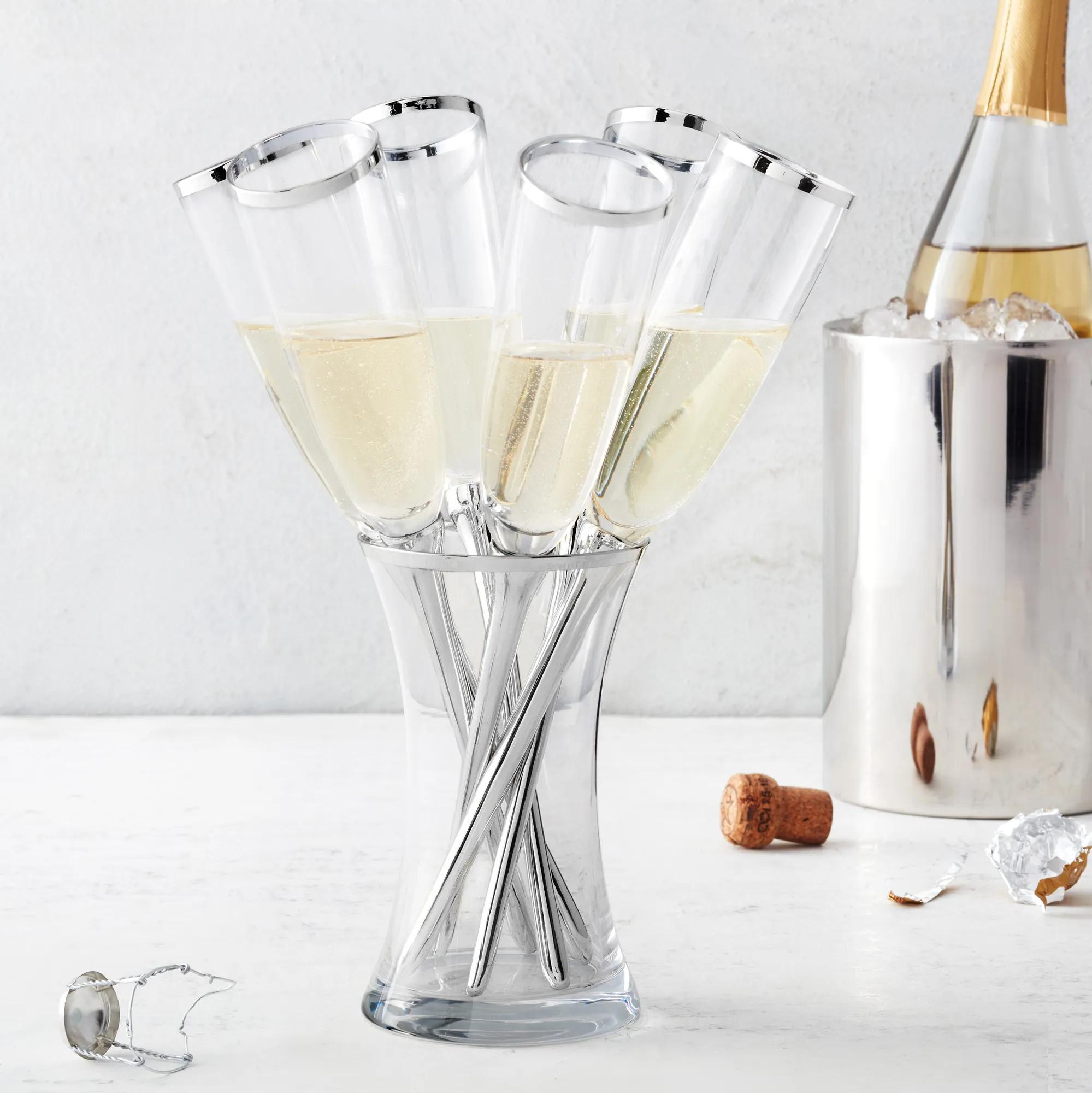 Salud Toasting Flutes - Set of 6