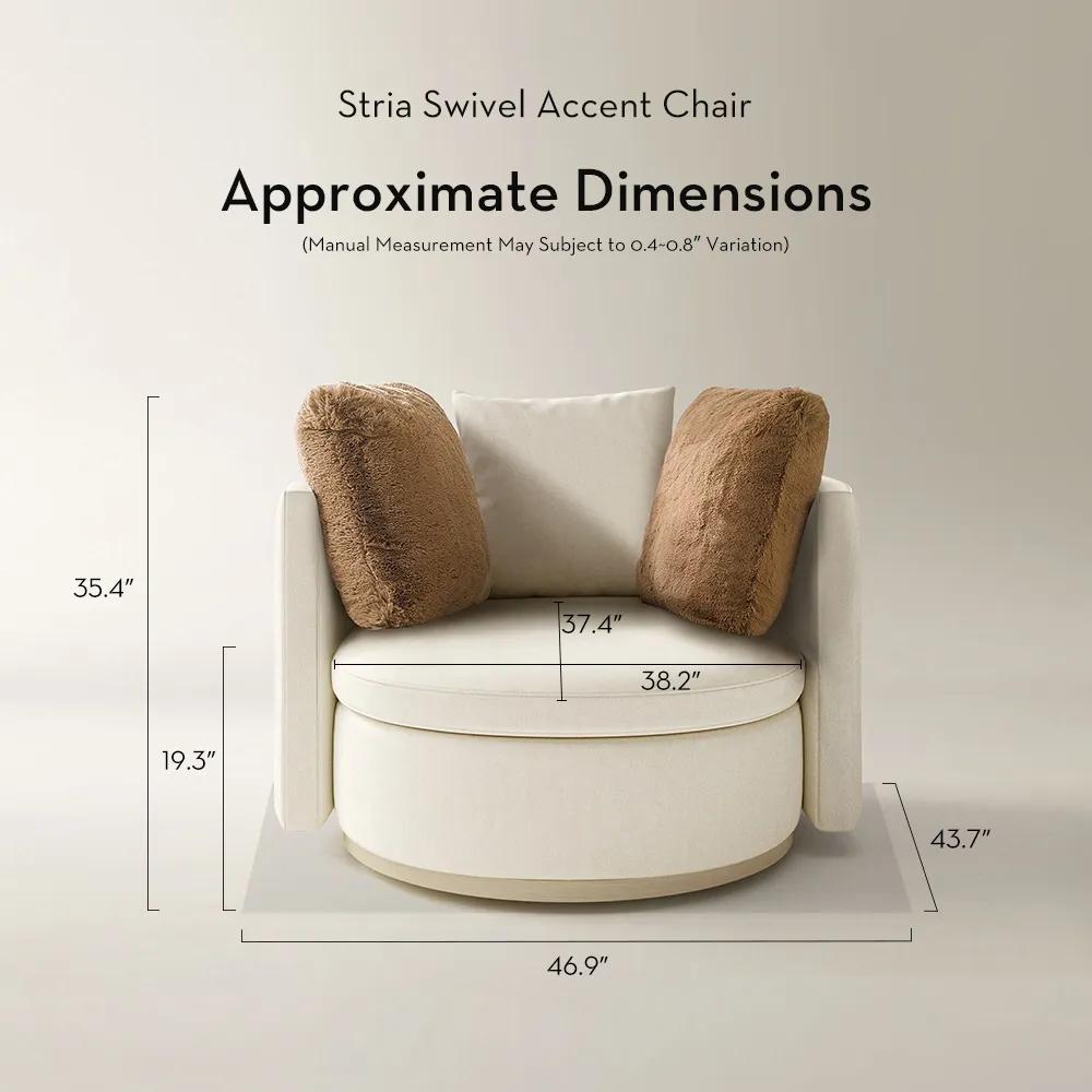 Stria Swivel Accent Chair