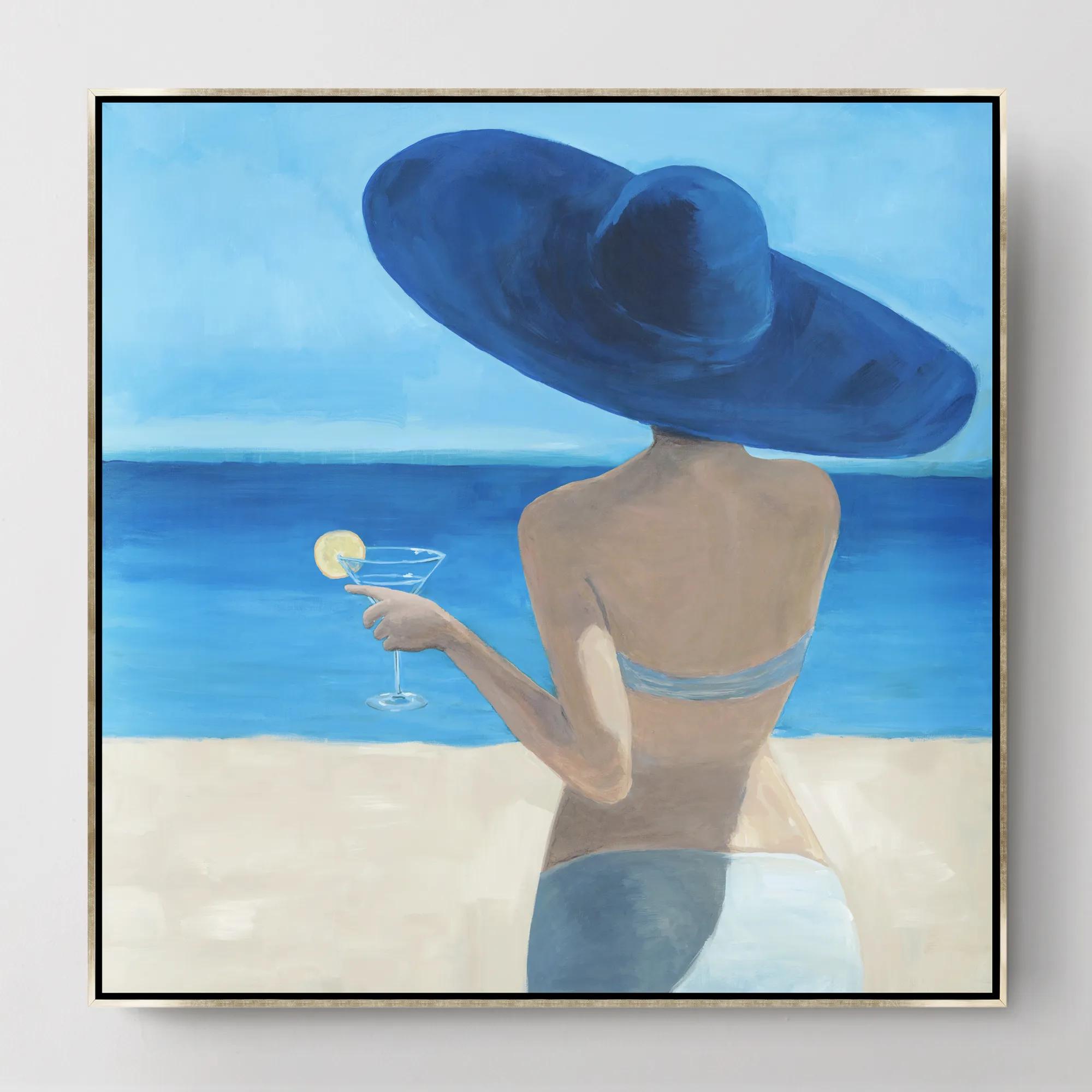 バリ絵画:beach girls Beach Girl
