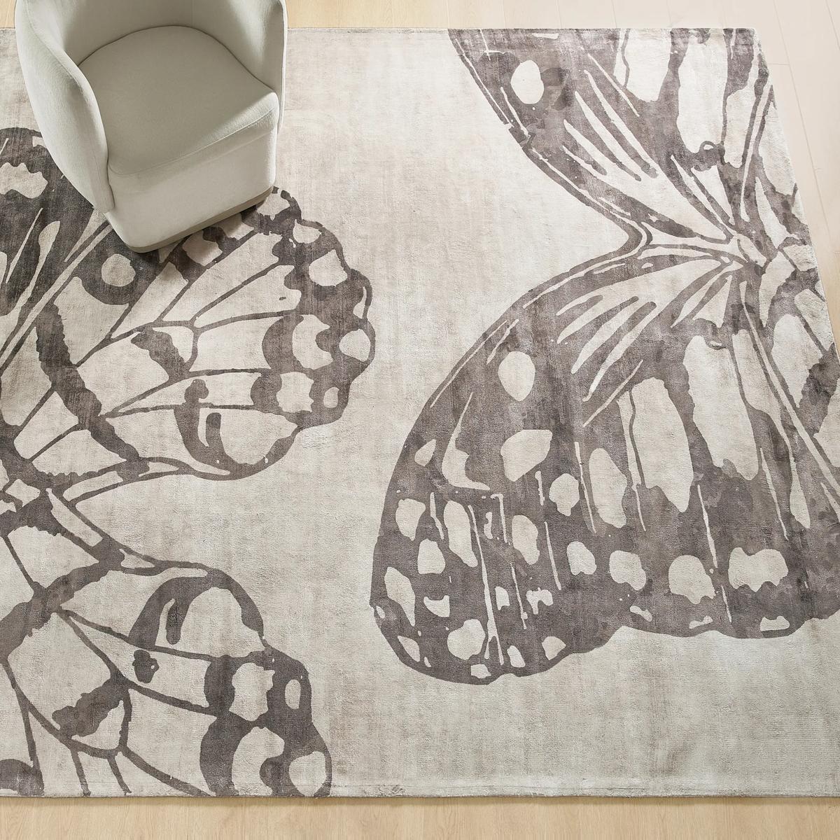 Mariposa Rug - Ivory/Dusty Mauve