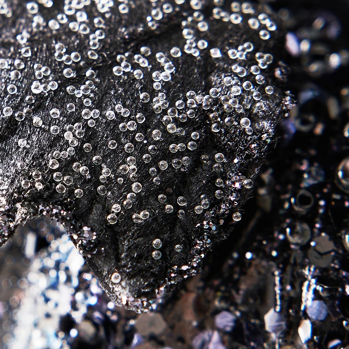 Beaded Pumpkin-Black