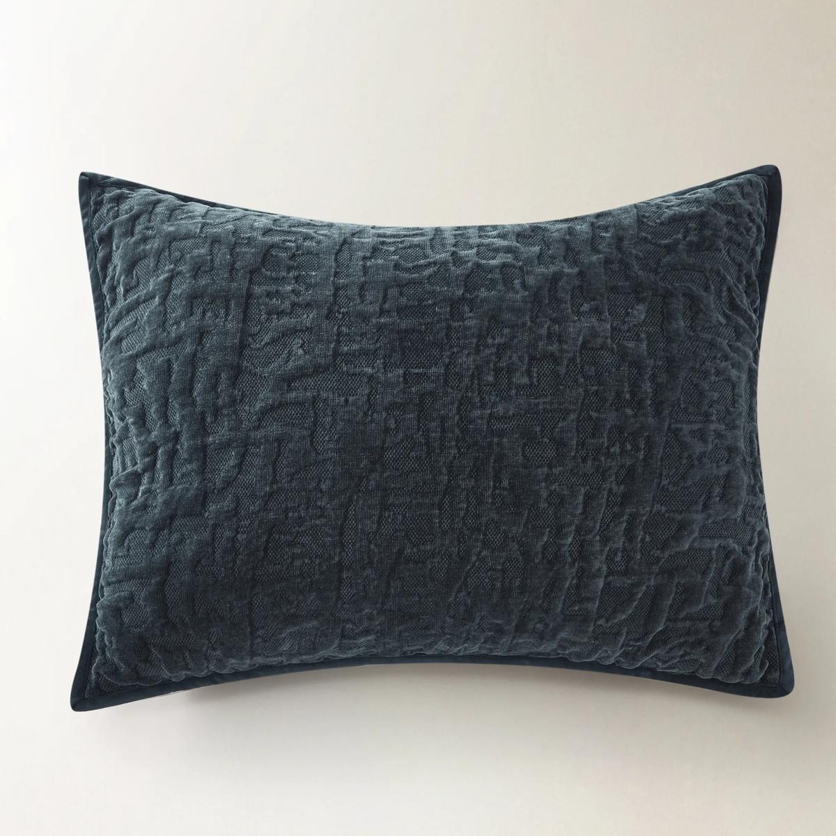 Madera Velvet Coverlet Set - Midnight Blue