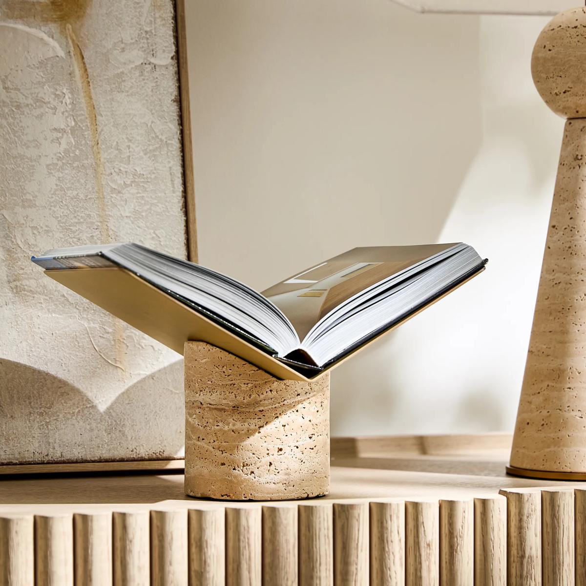 Travertine Book Stand