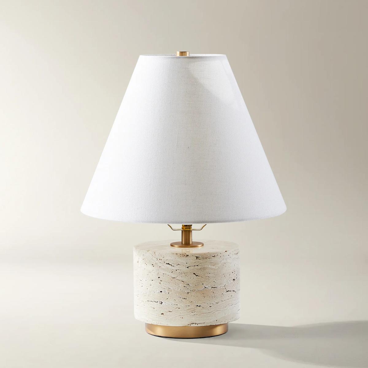 Arden Travertine Table Lamp