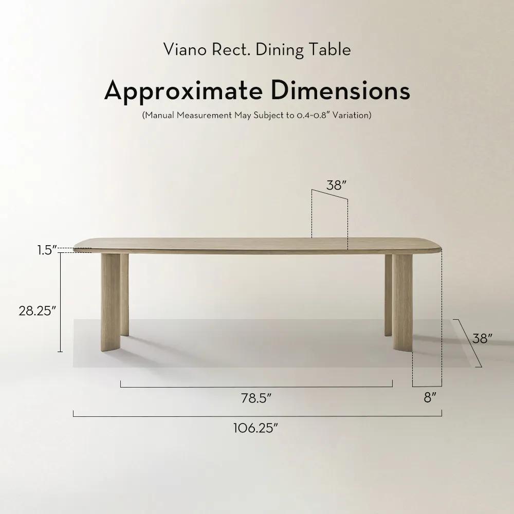 Viano Rect. Dining Table
