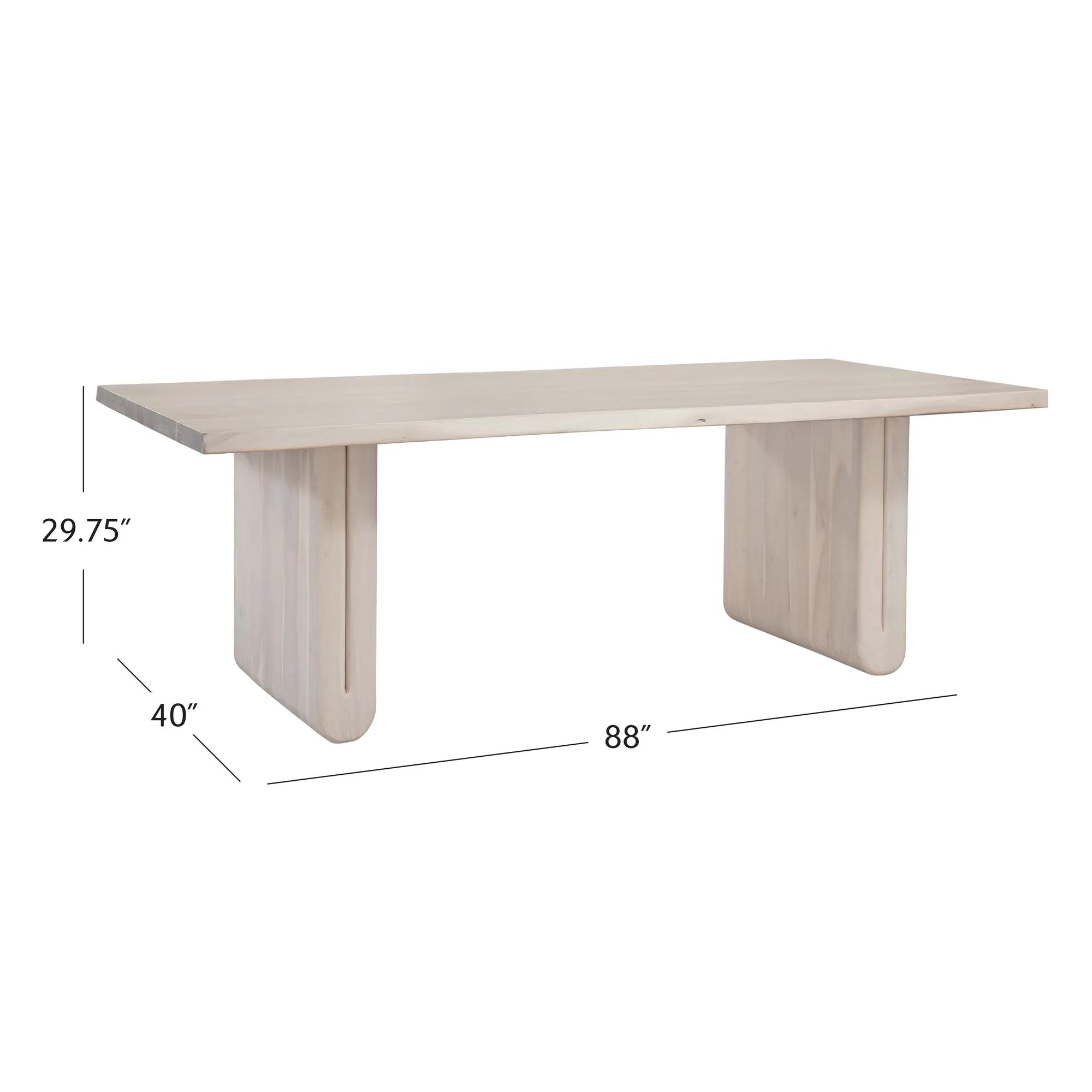 Nadia Dining Table - Whitewash