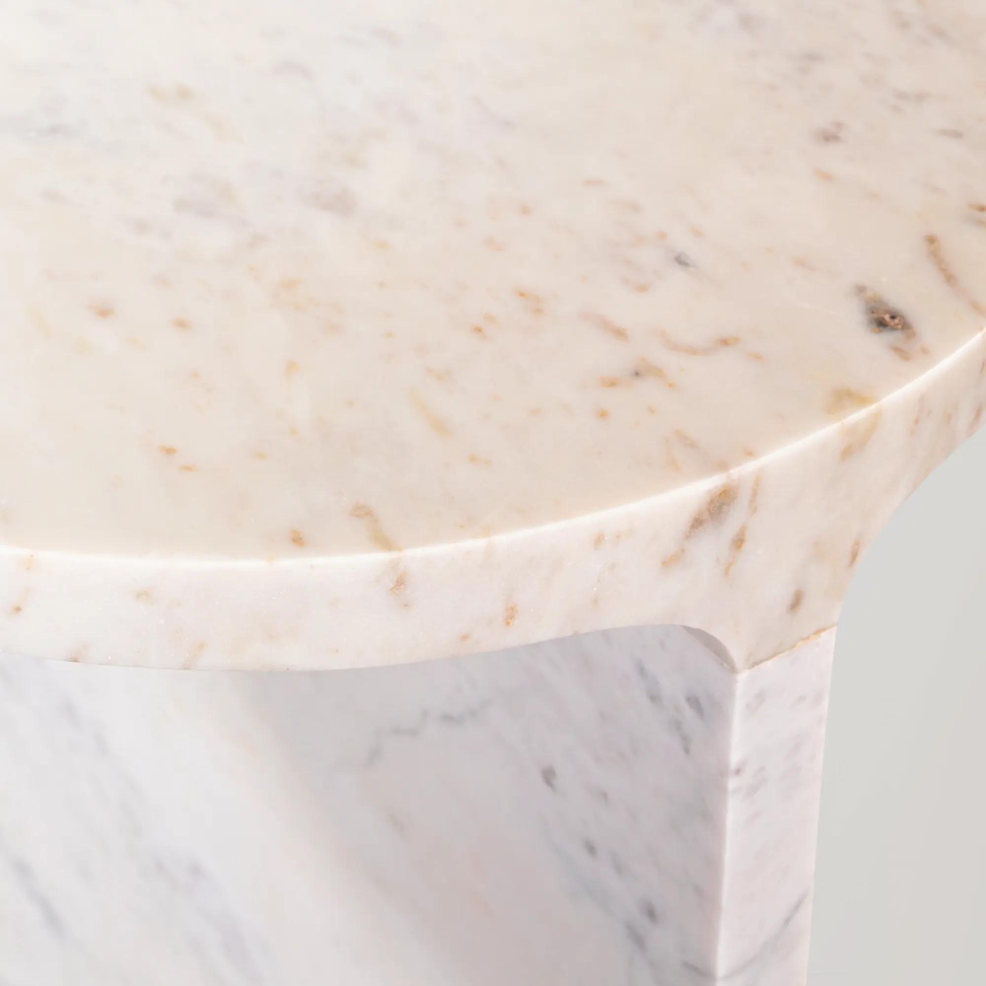 Emmett White Accent Table - White