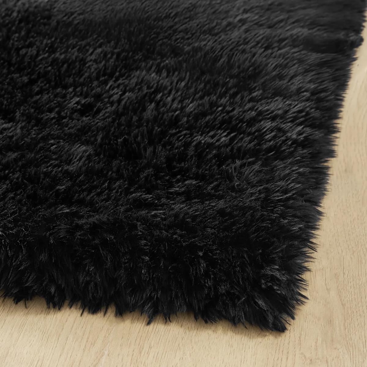 Lustre Shag Rug - Black