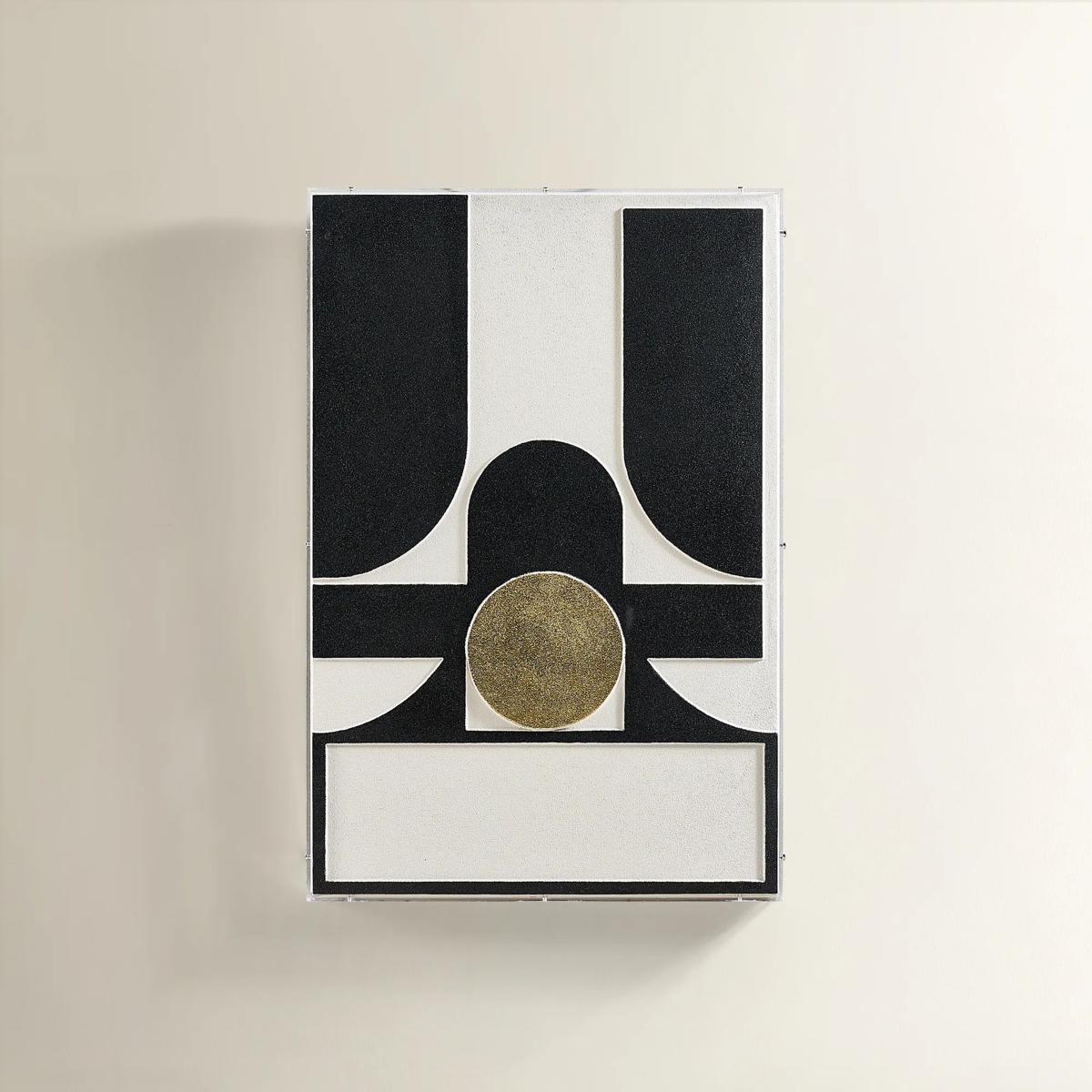 Abstract Gold Frame Art For Open Spaces