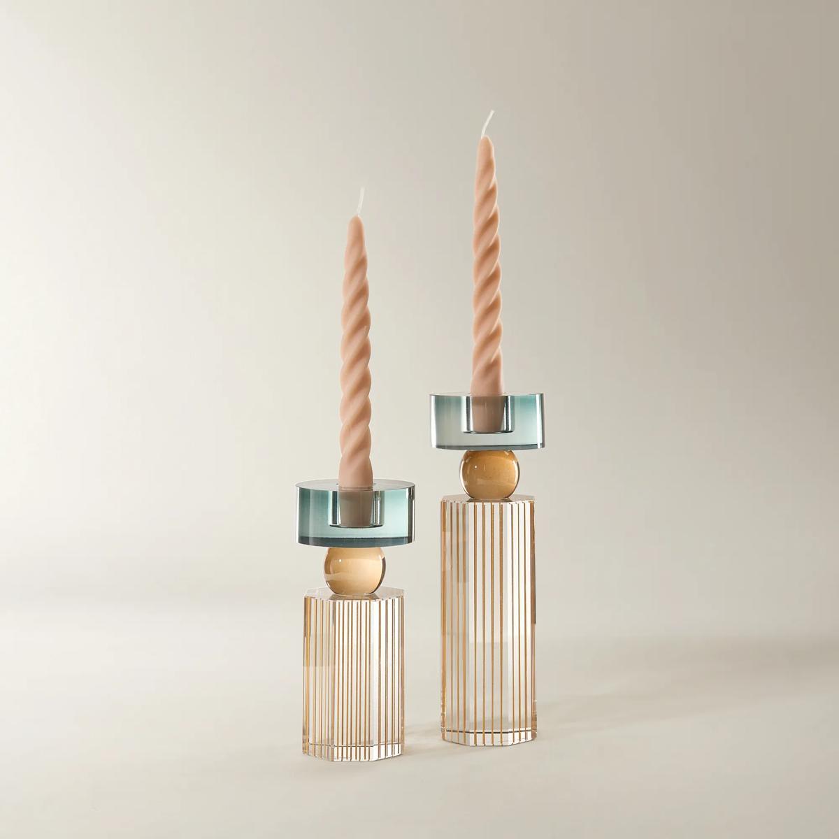 Cora Crystal Taper Holder