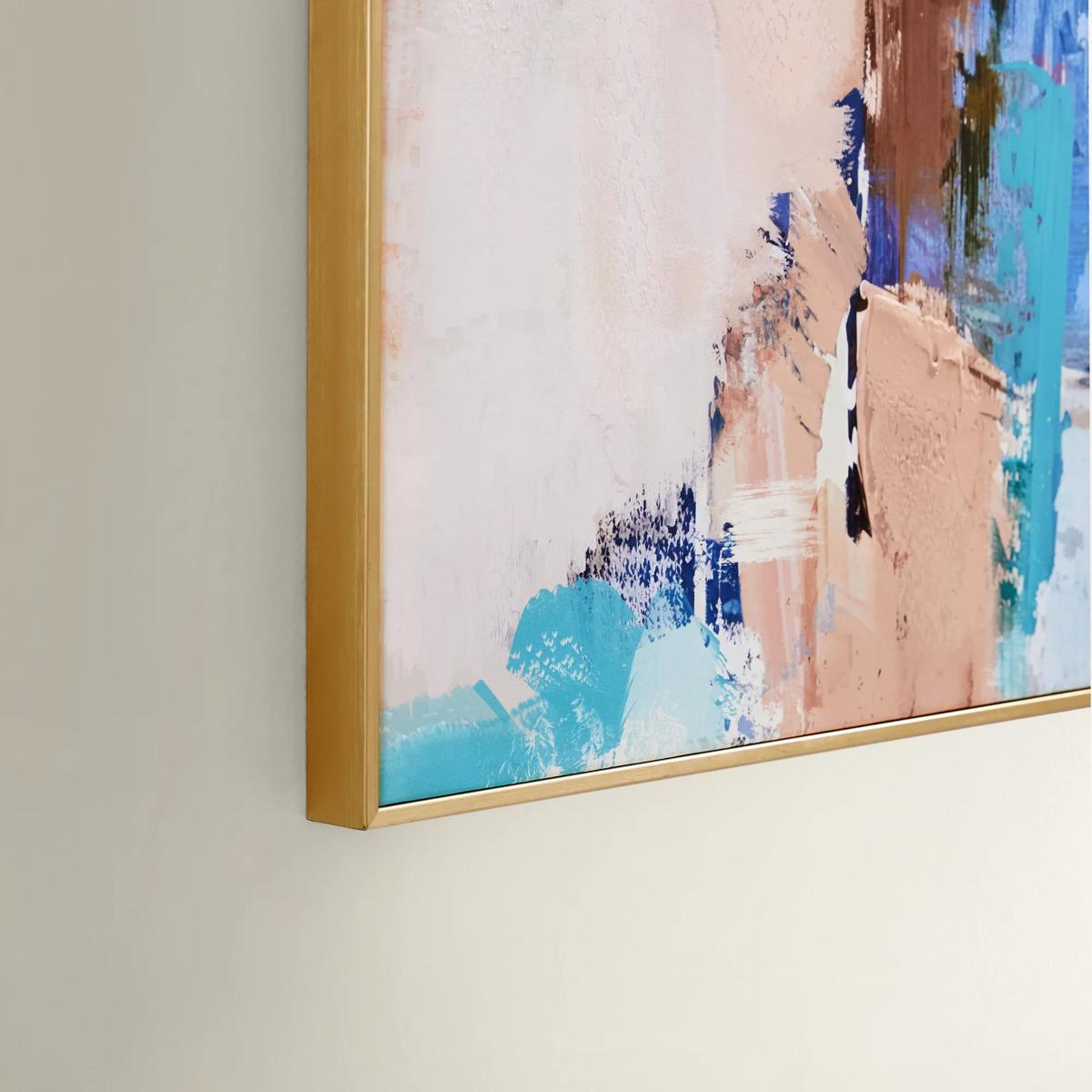 Waiting in Color Gold Foil Wall Art 39.25x55 | Z Gallerie