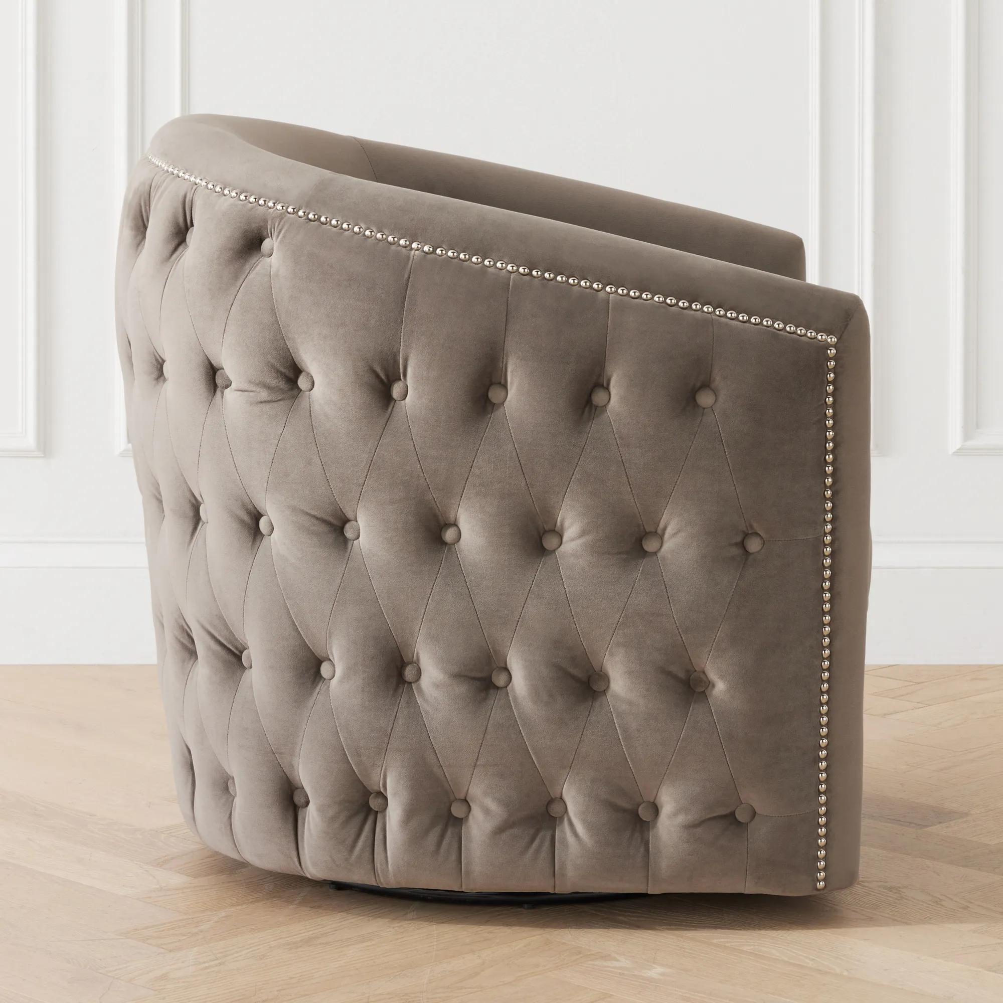 Aria Tufted Swivel Chair