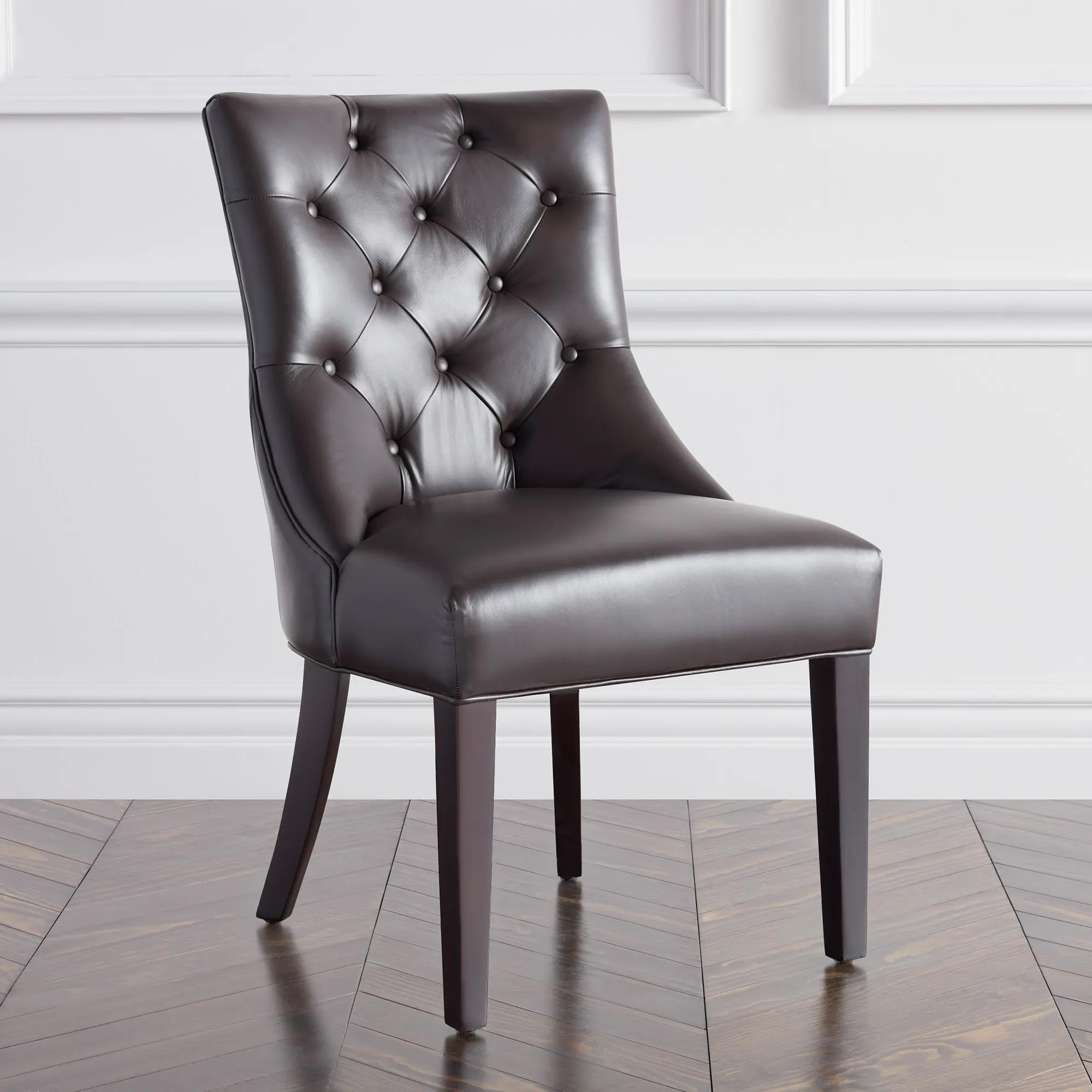 Nottingham Leather Dining Chair - Espresso