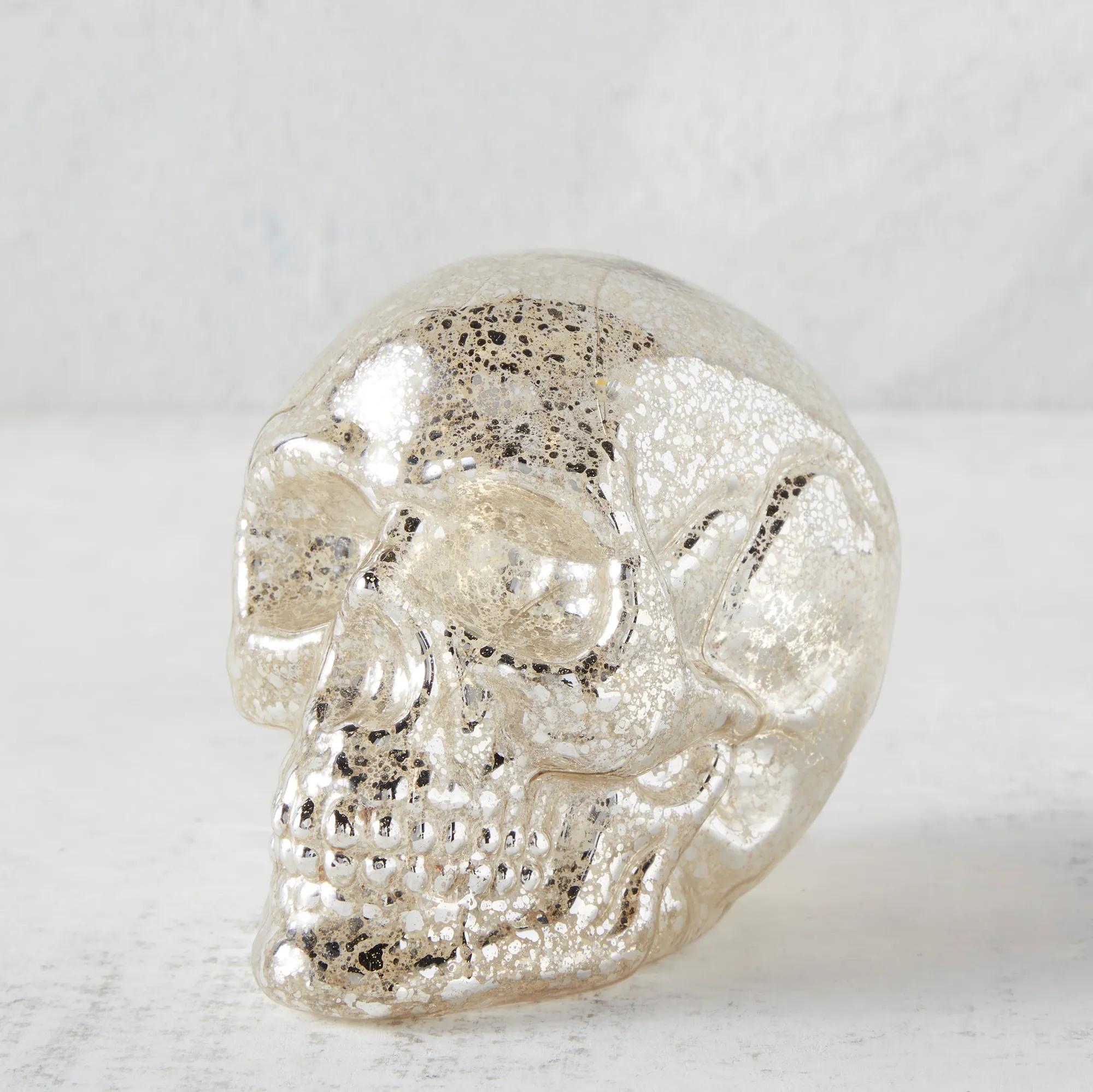 LED Glass Skull