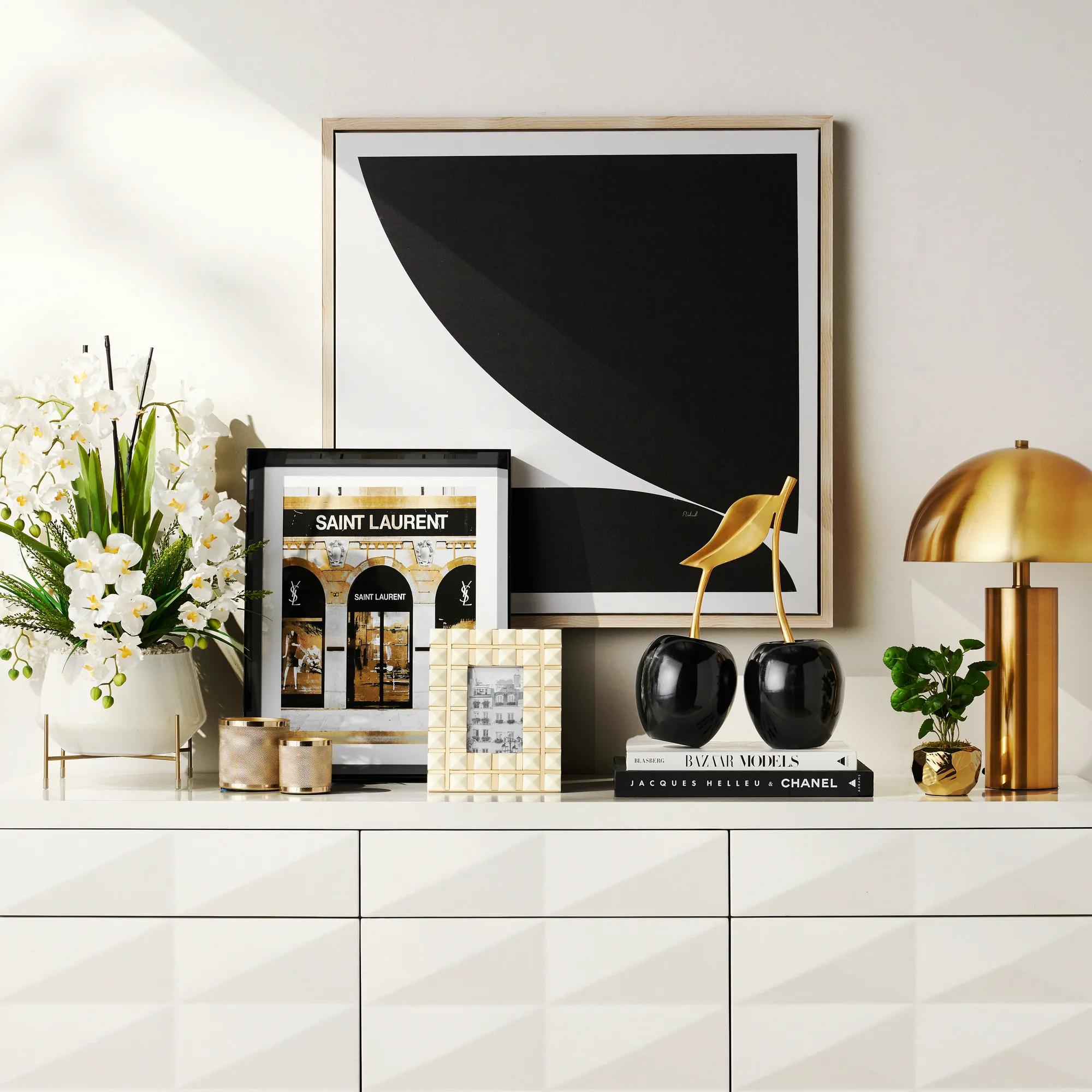 Gold/Black Oversized Cherries