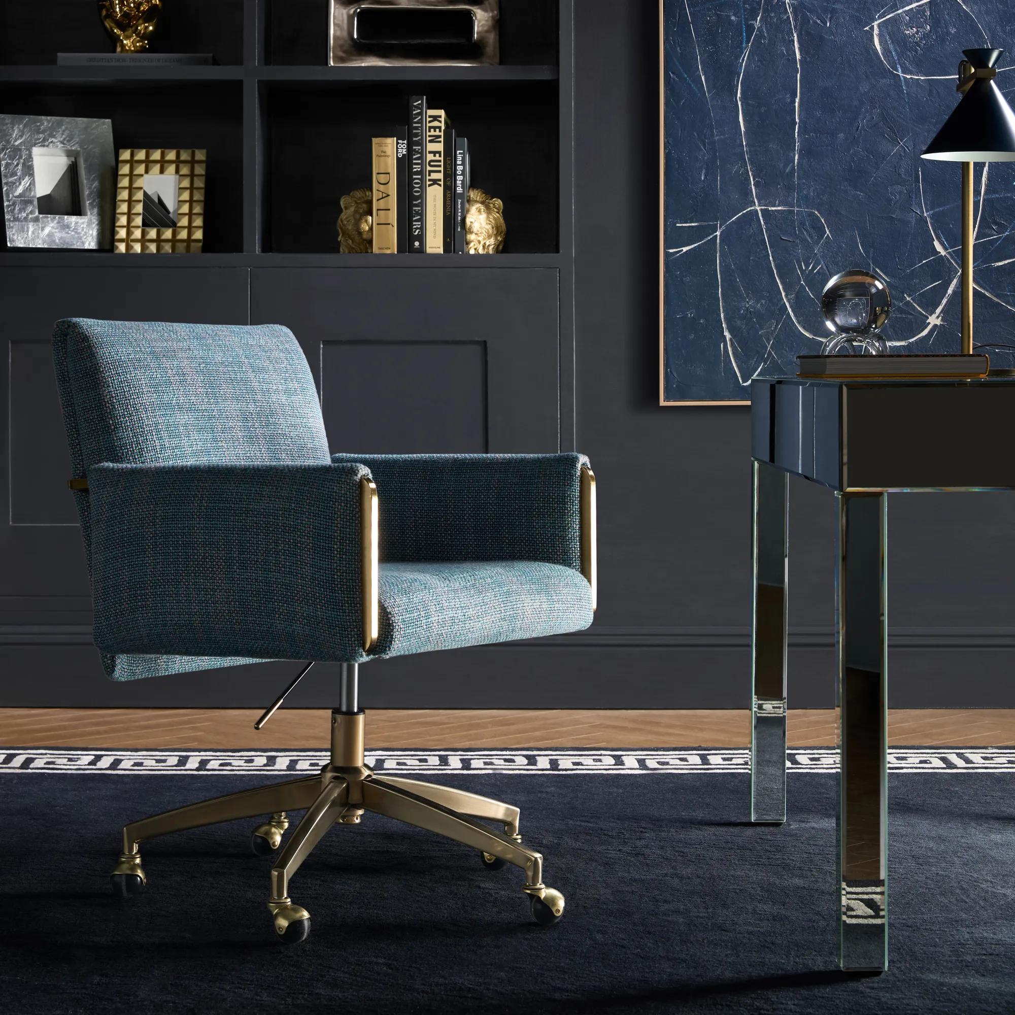 Lucia Desk Chair - Peacock