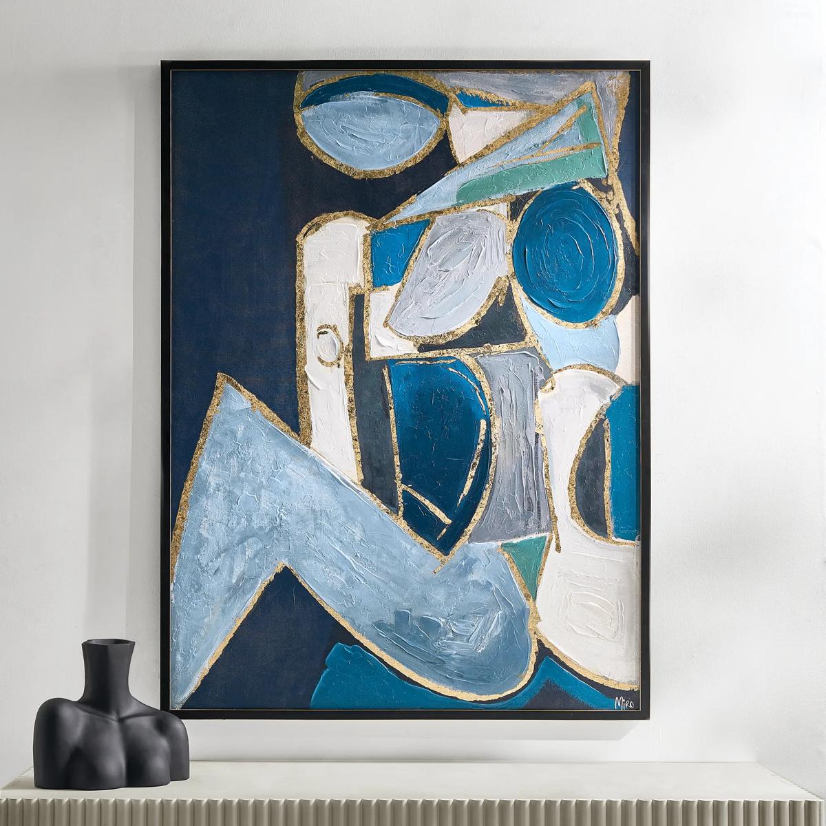 Figure in Cubism Painting