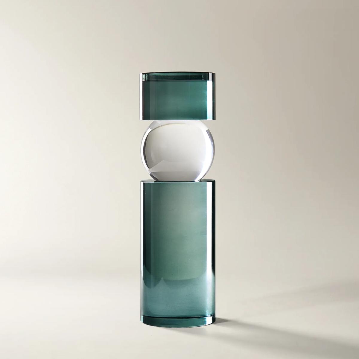 Leroy Crystal Pillar Holder