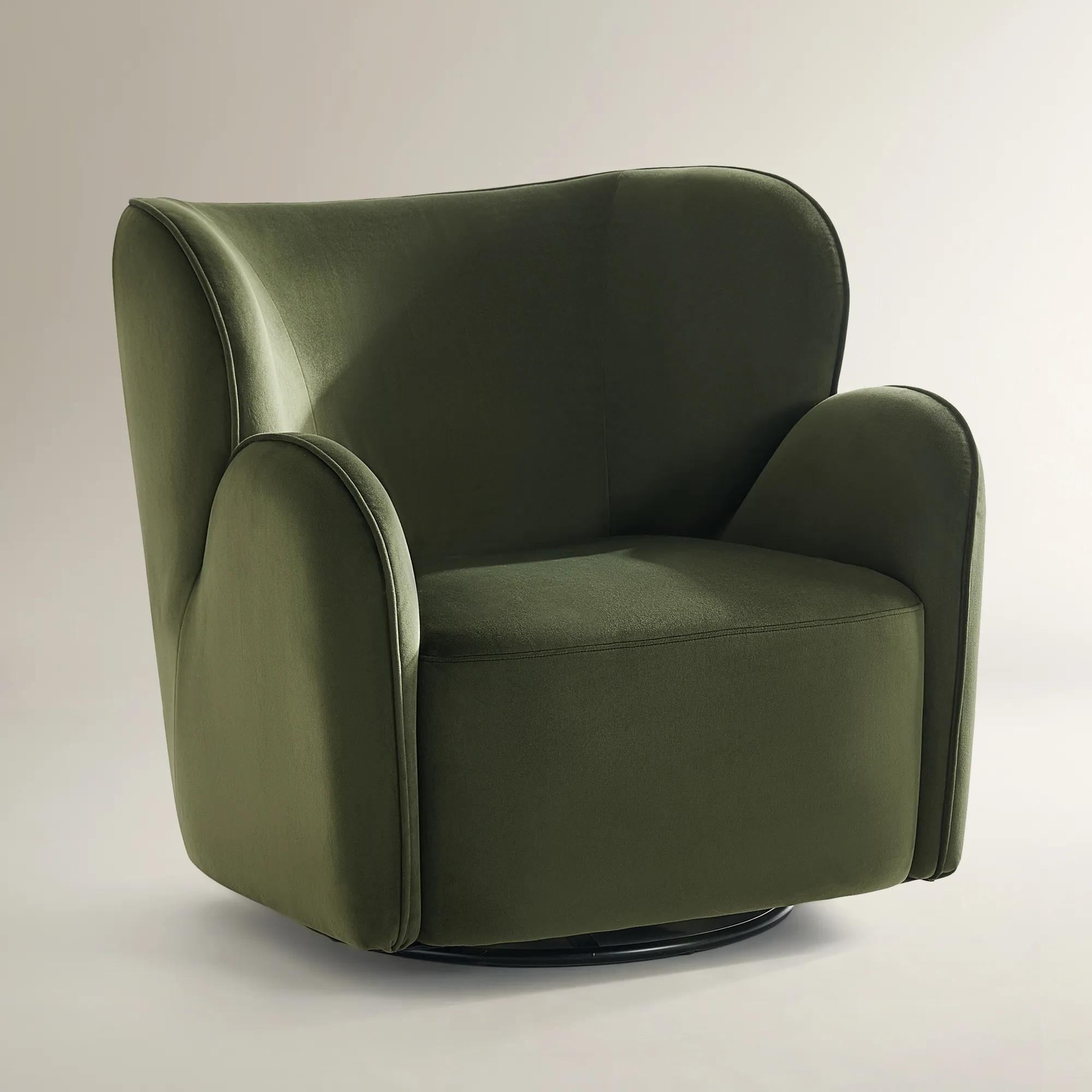 Ceres Velvet Accent Chair - Jade Green