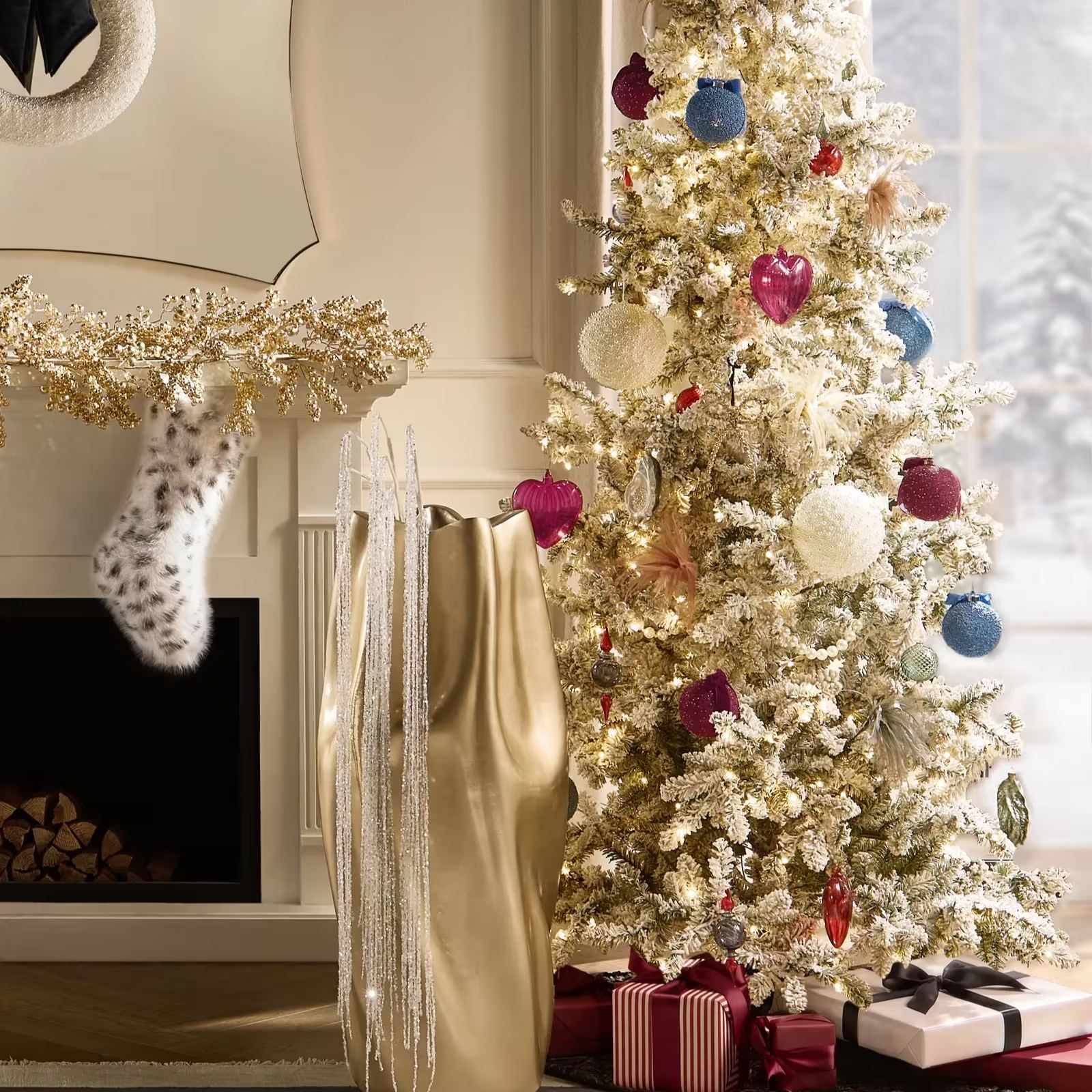 Velvet Bow Ornament Burgundy 4.75" - Set of 2