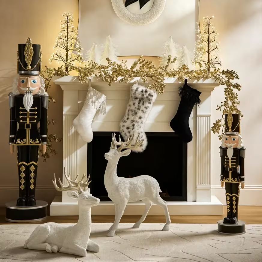 Majestic Deer White/Champagne - 22" & 32"