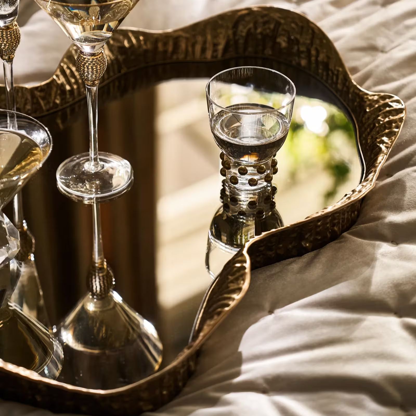 Cara Mirror Decorative Tray