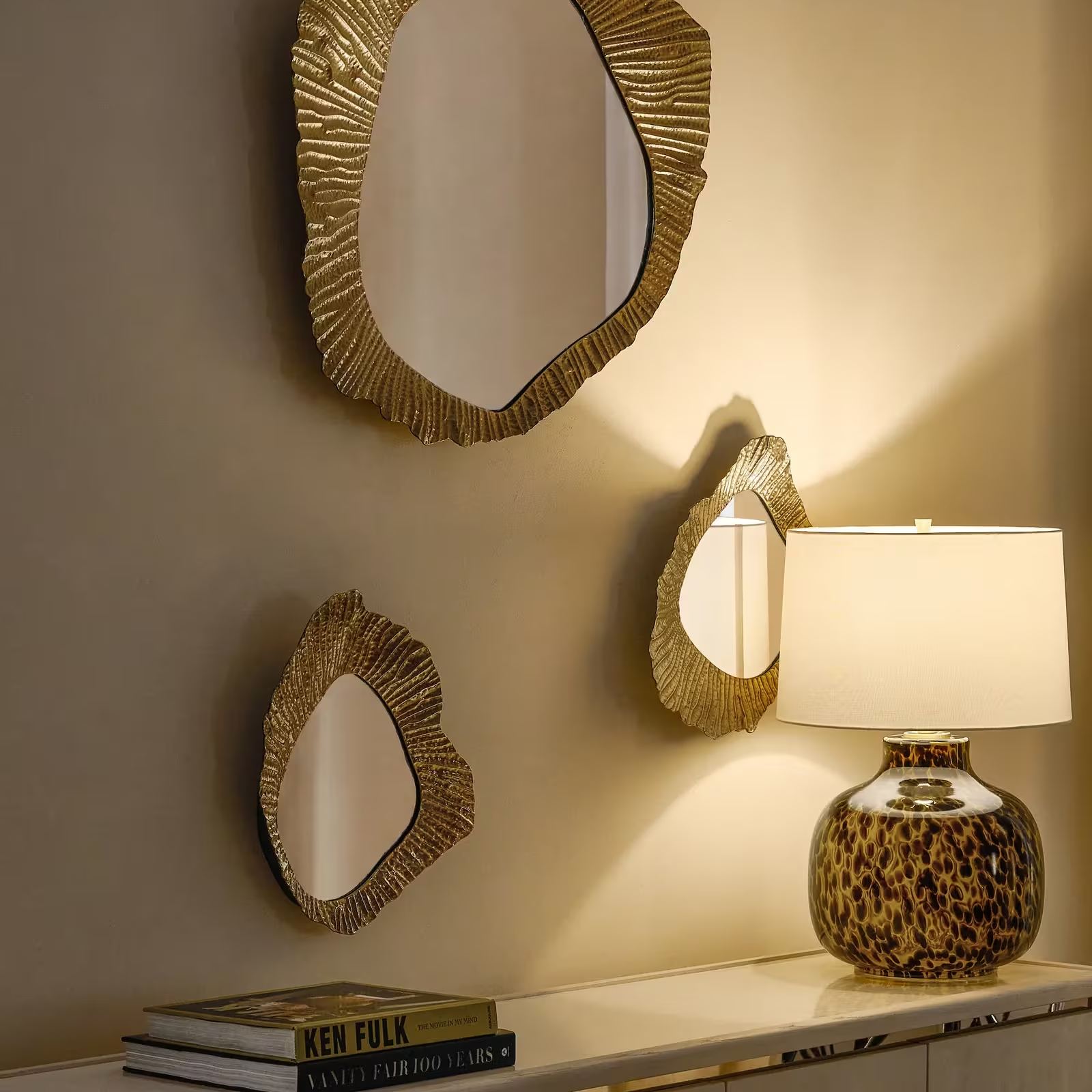 Blair Glass Table Lamp 25" - Tortoise