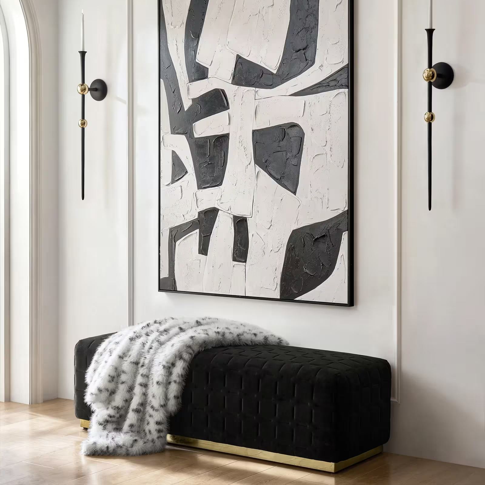 Snow Leopard Fur Throw 60" x 50"