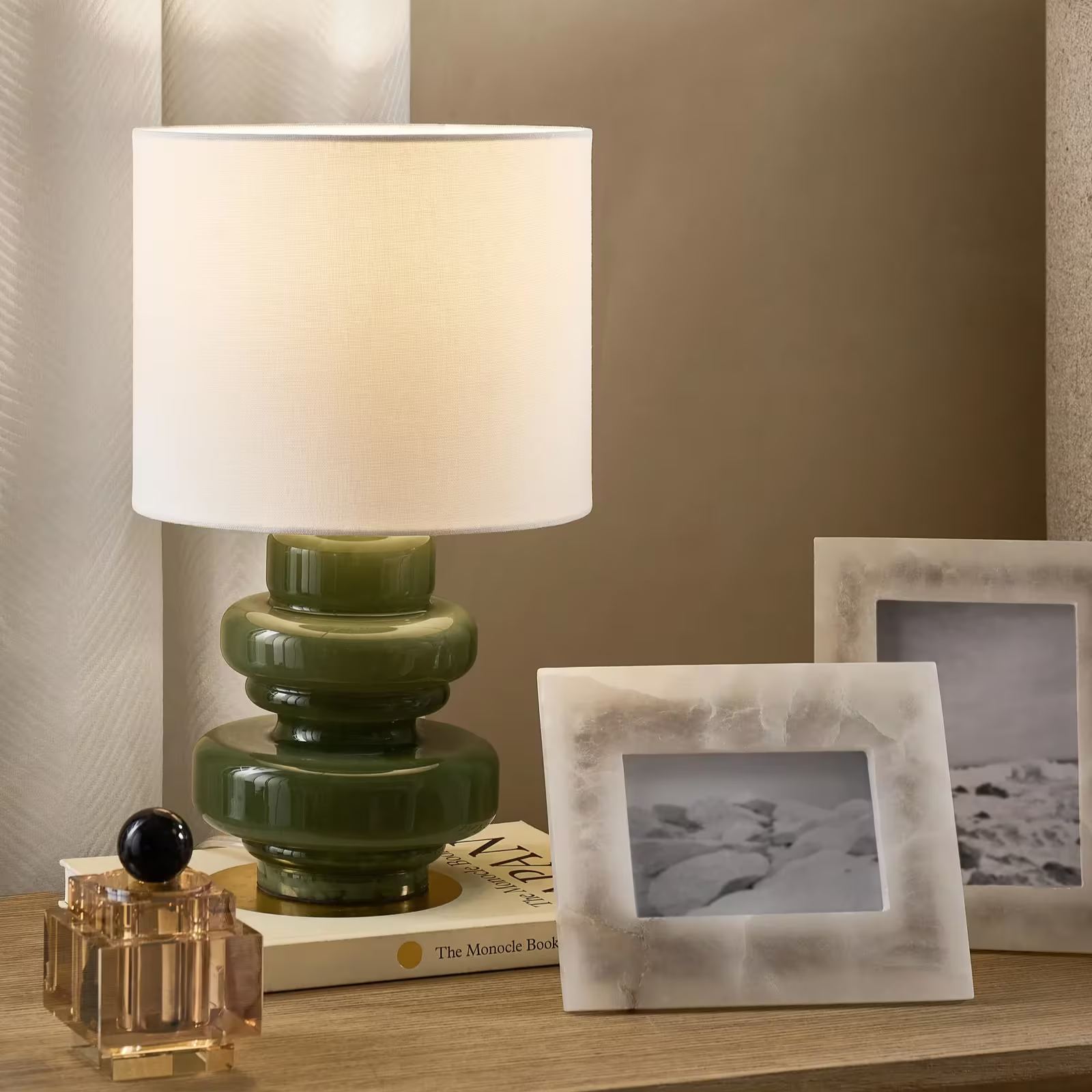 Edin Glass Table Lamp - Pistachio