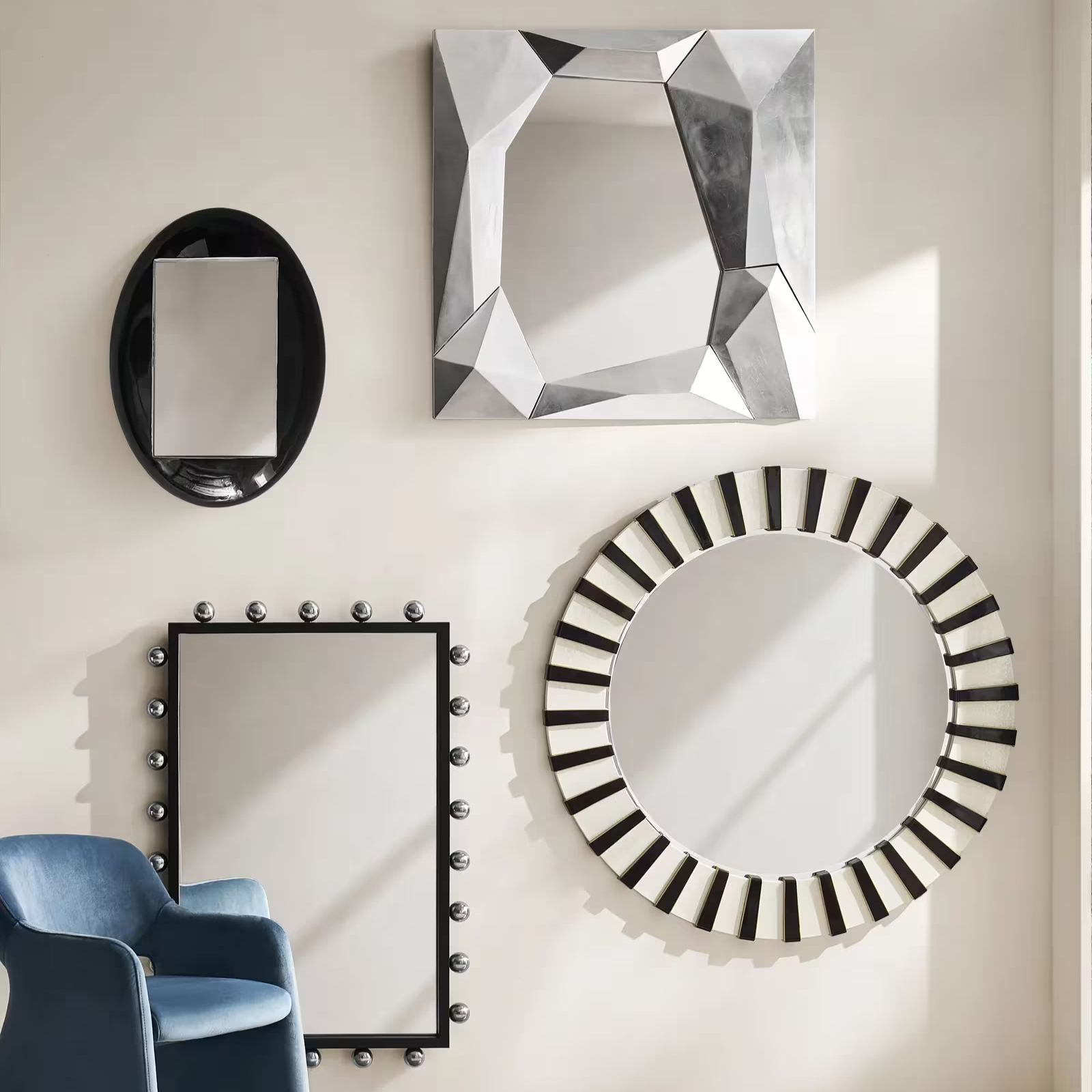 Regatta Wall Mirror - Opaline Pearl